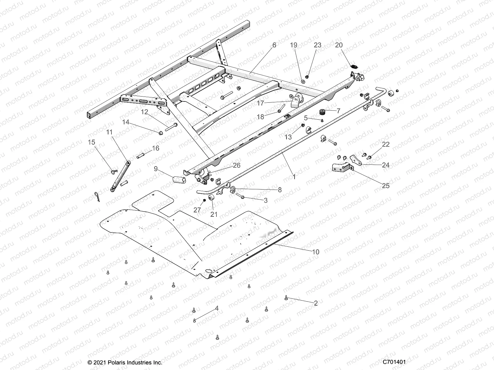 BODY | BODY, BOX, MOUNTING - R22RSF99AK (C701401)