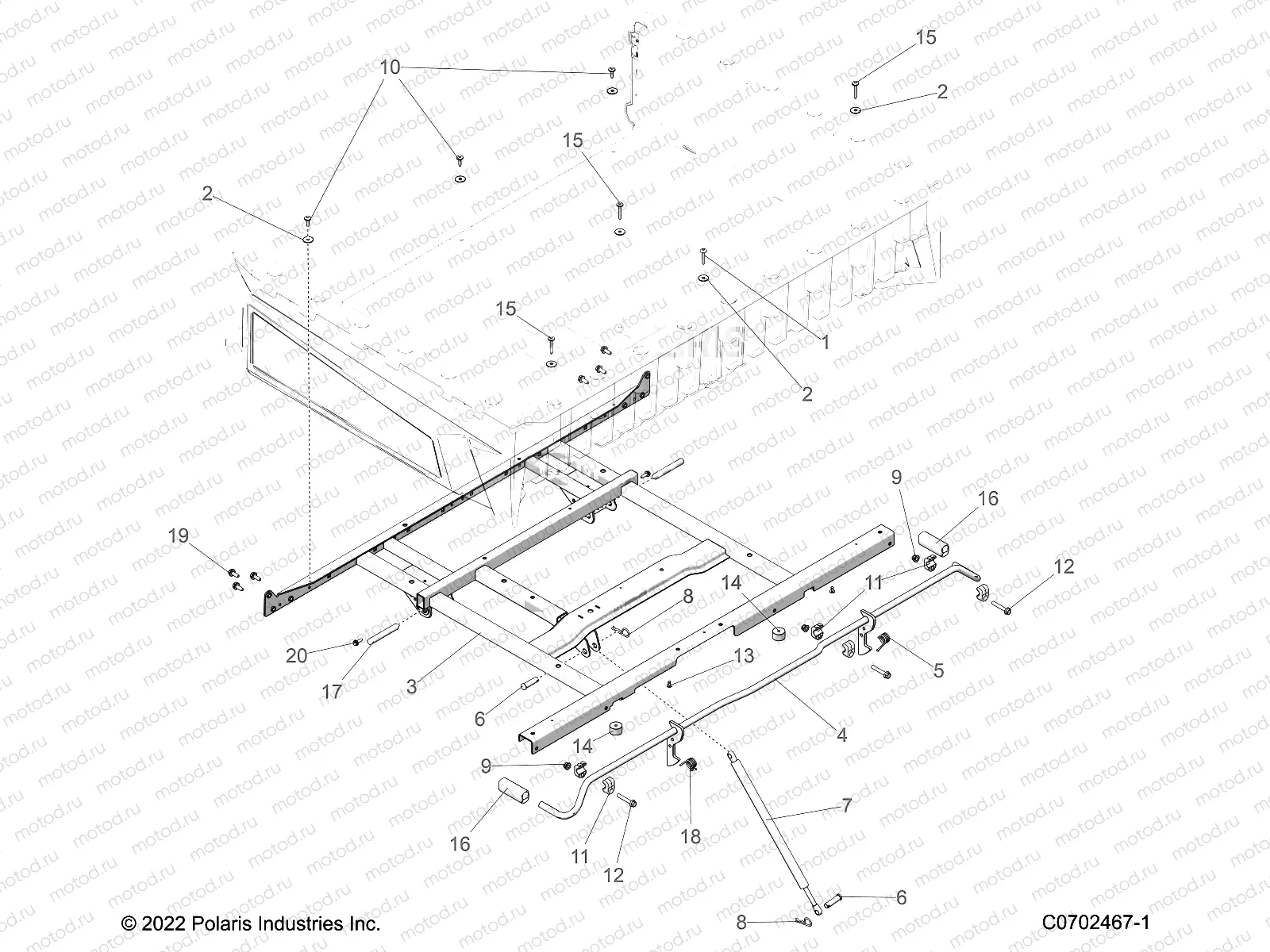 BODY | BODY, BOX MOUNTING - R23CCA57A1/A7 (C0702467-1)