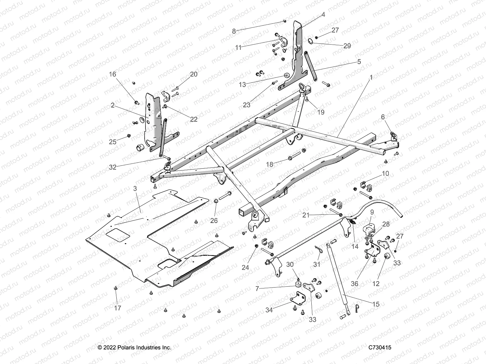 BODY | BODY, BOX MOUNTING - R23MAA57F1/SC9/CK/F1/F9 (C730415)