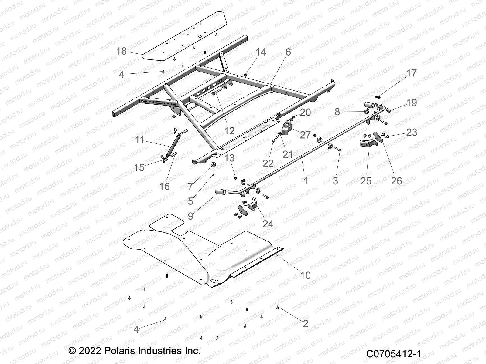 BODY | BODY, BOX, MOUNTING - R23RRV99AC  (C0705412-1)