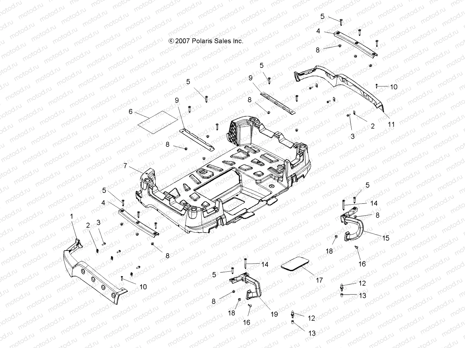 BODY | BODY, BOX, REAR - A08TN50EA (49ATVBOXRR08SPX25)