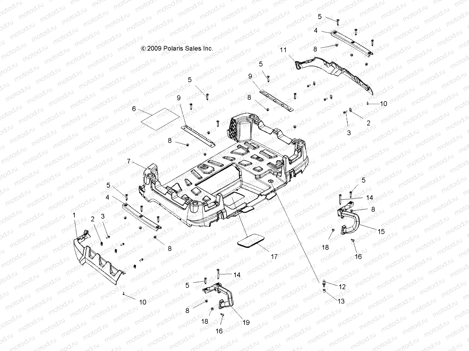 BODY | BODY, BOX, REAR - A14TN55FA (49ATVBOXRR10SP550X2)