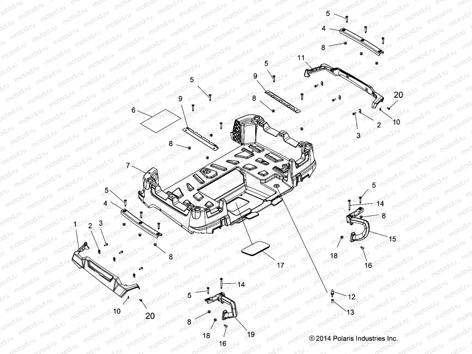 BODY | BODY, BOX, REAR - A15SWE57FA (49ATVBOXRR1570X2)