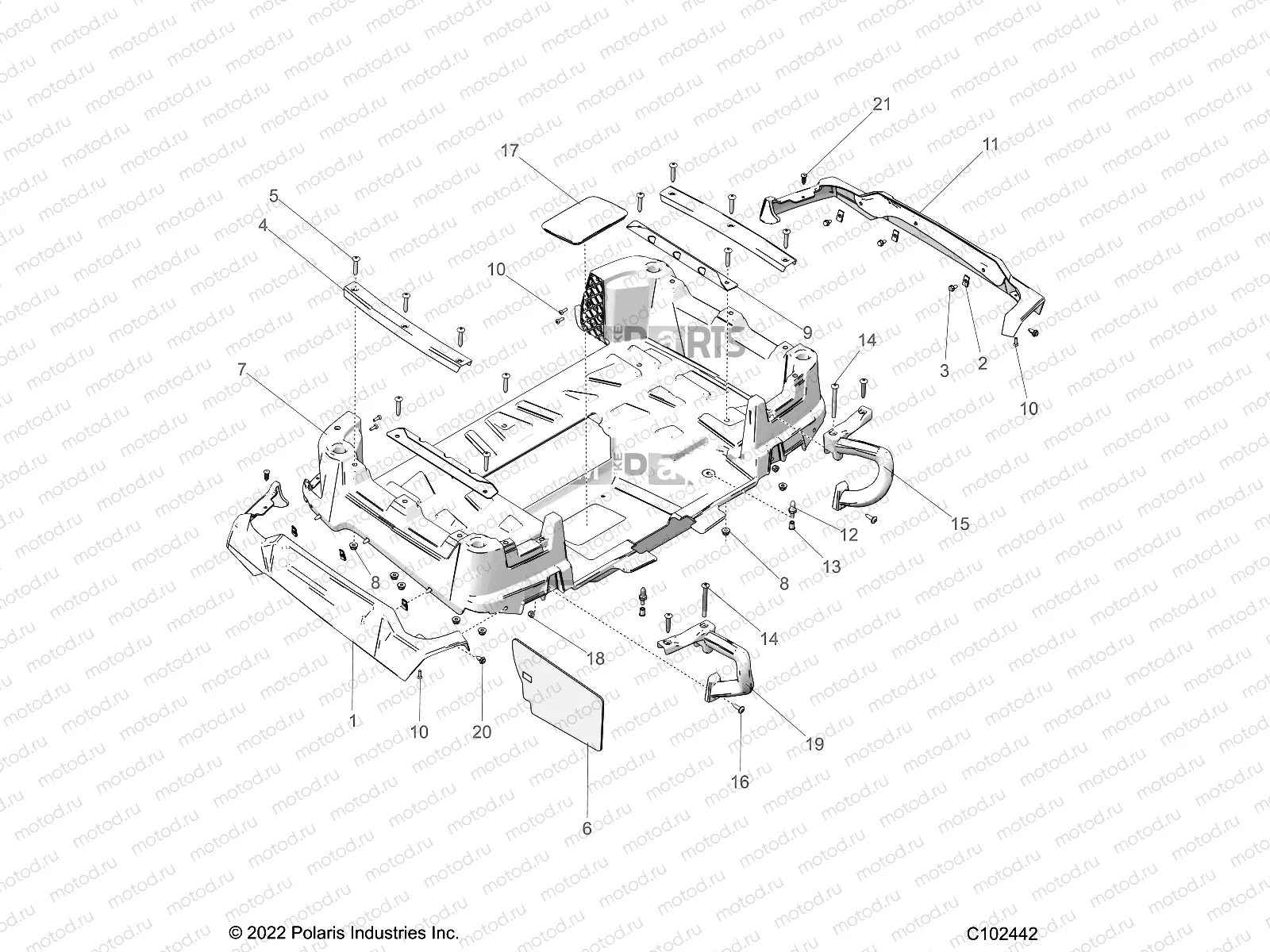 BODY | BODY, BOX, REAR - A23SWE57F1/S57C1/C2 (C102442)