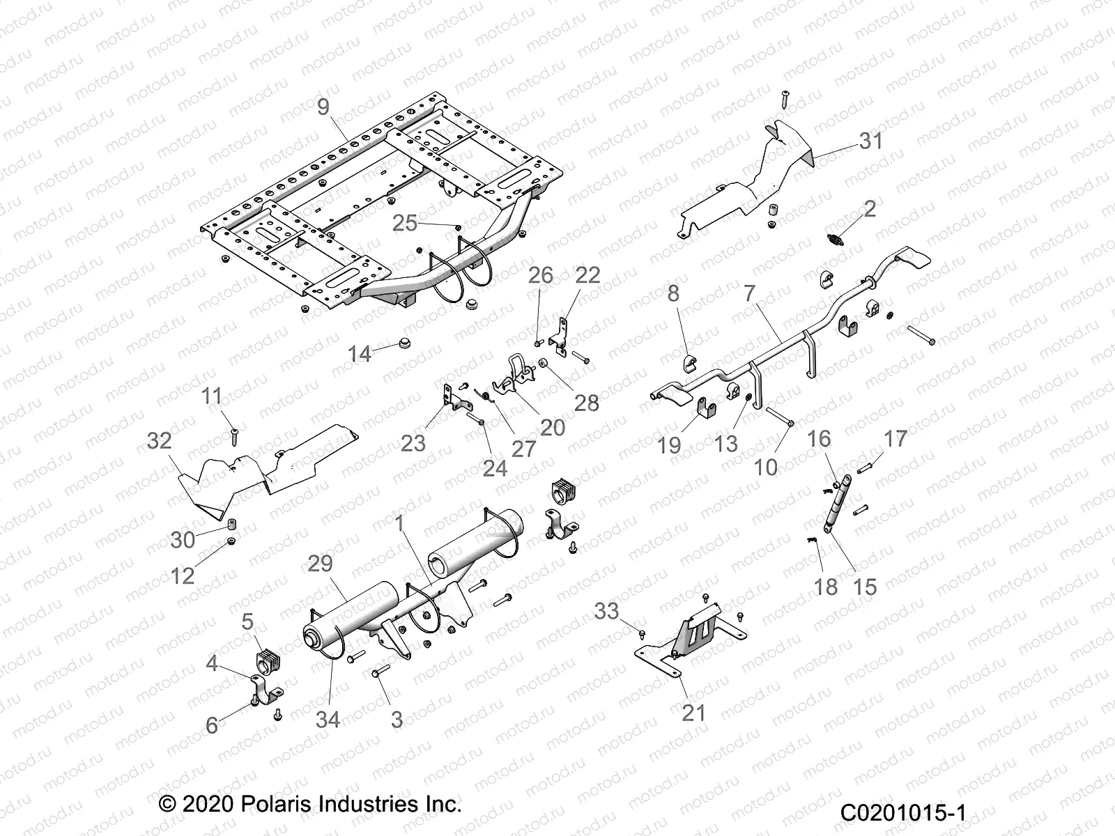 BODY | BODY, BOX, REAR FRAME AND PIVOT - A23SWE57F1/S57C1/C2 (C0201015-1)
