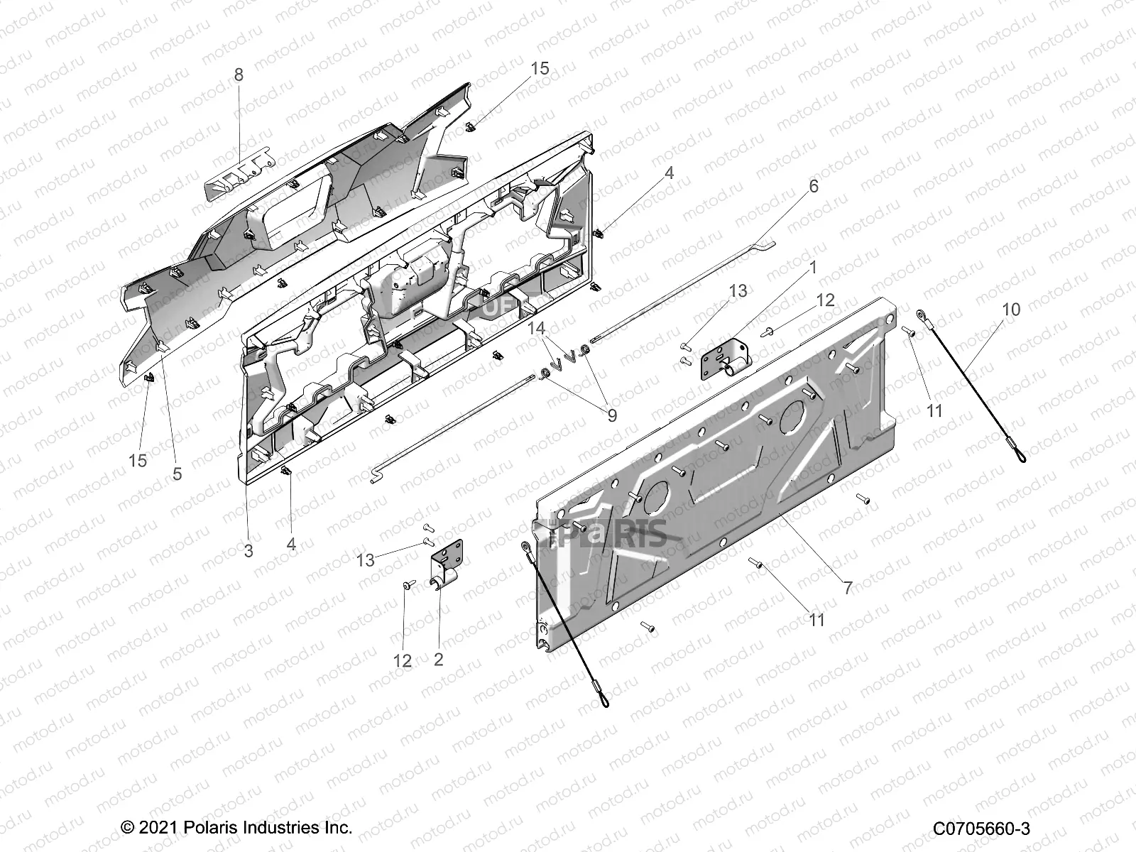 BODY | BODY, BOX, TAILGATE - G23GMK99A/99B (C0705660-3)