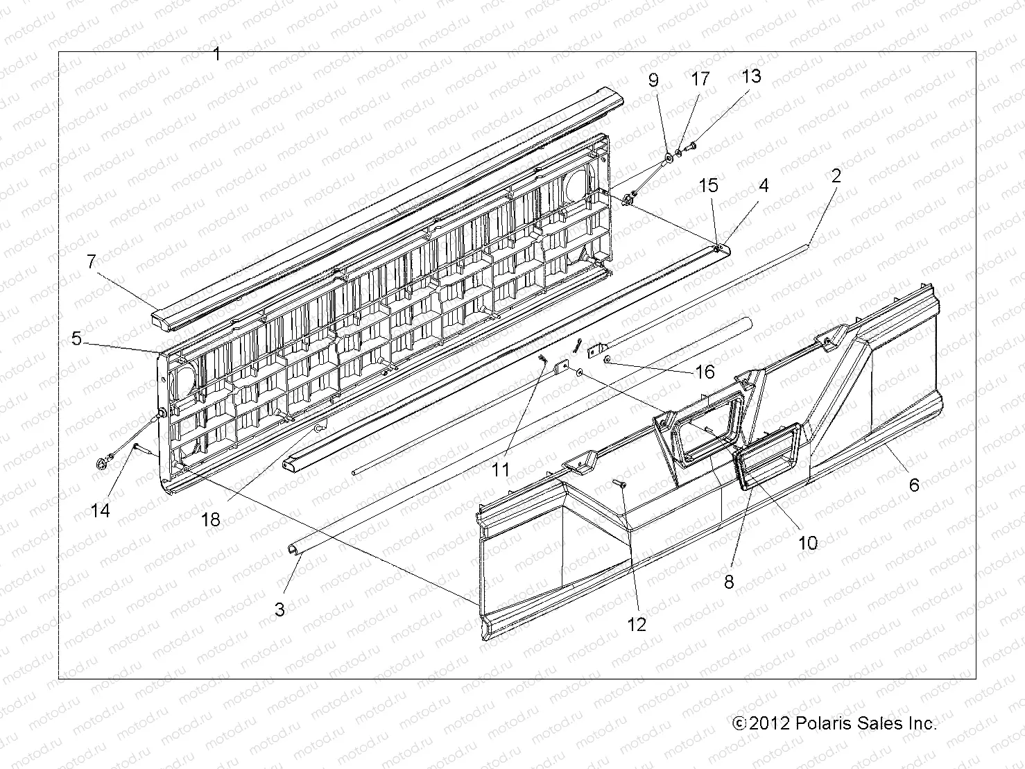 BODY | BODY, BOX, TAILGATE - R18RV_99 ALL OPTIONS (49RGRTAILGATE13900XP)