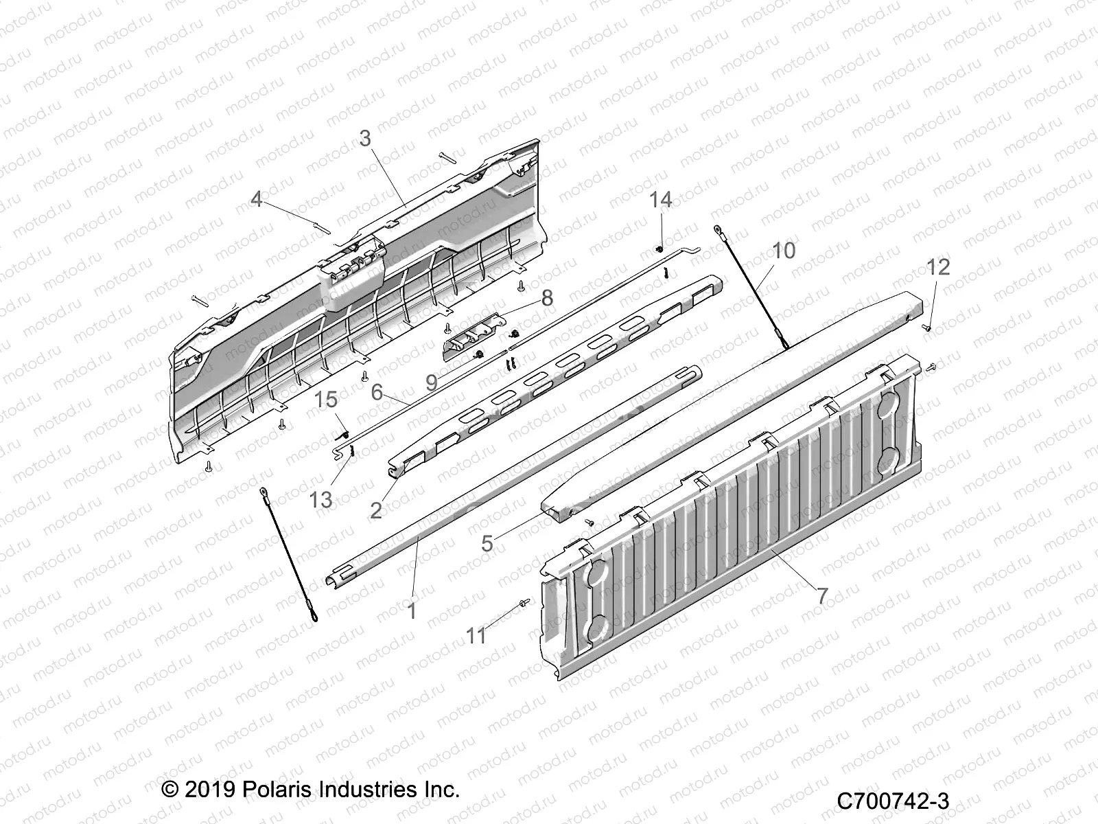 BODY | BODY, BOX, TAILGATE - R20T6A99A1/E99A9/AM (C700742-3)