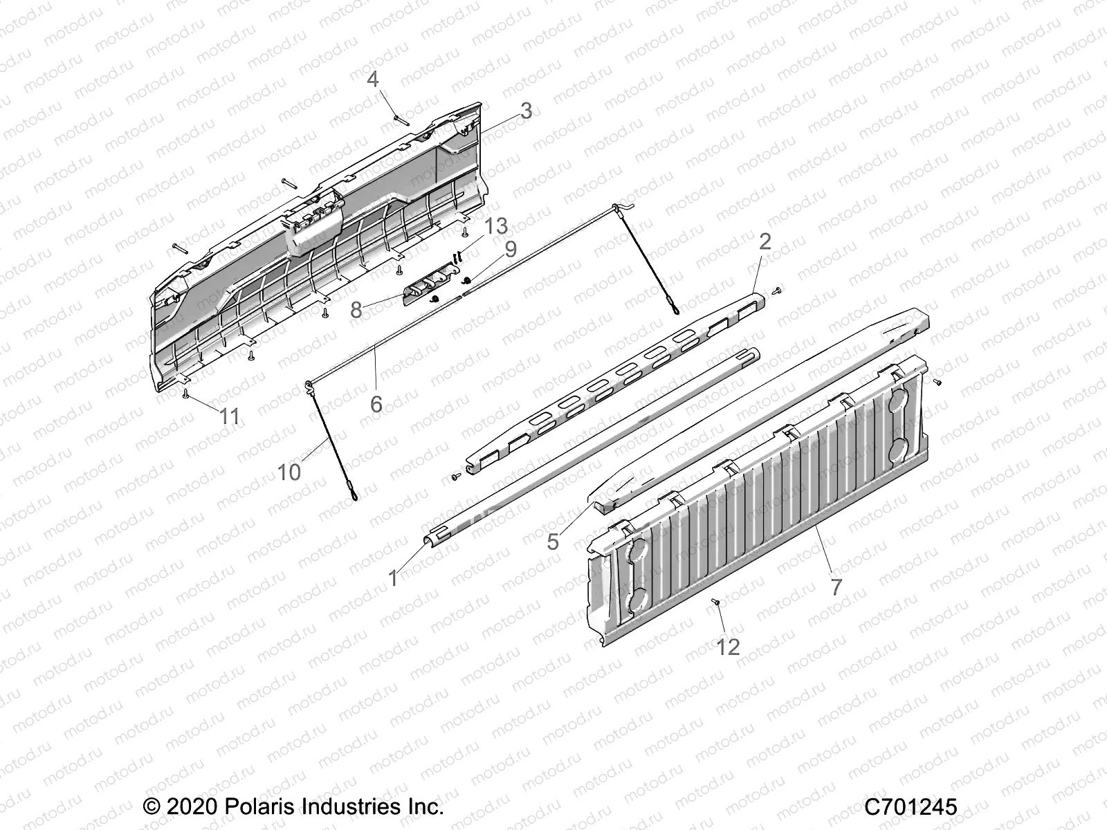 BODY | BODY, BOX, TAILGATE - R22RSF99AK (C701245)
