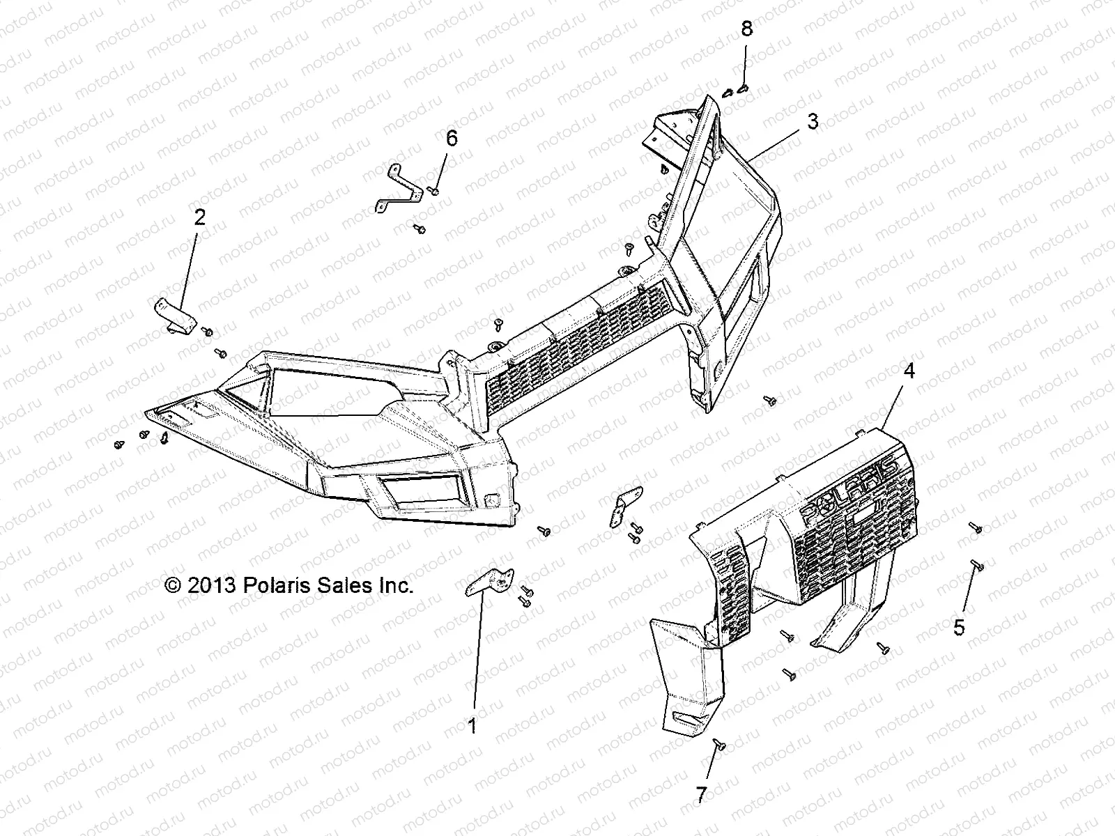 BODY | BODY, BUMPER - D131L9JDJ/2M9JDJ (49BRUTUSBUMPER13LM)