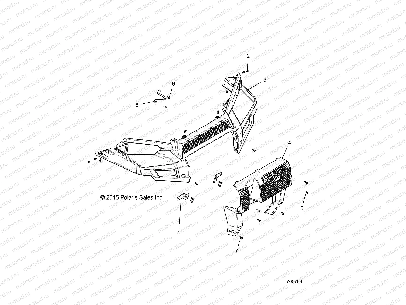 BODY | BODY, BUMPER - D16B3PD1AJ/B4 (700709)