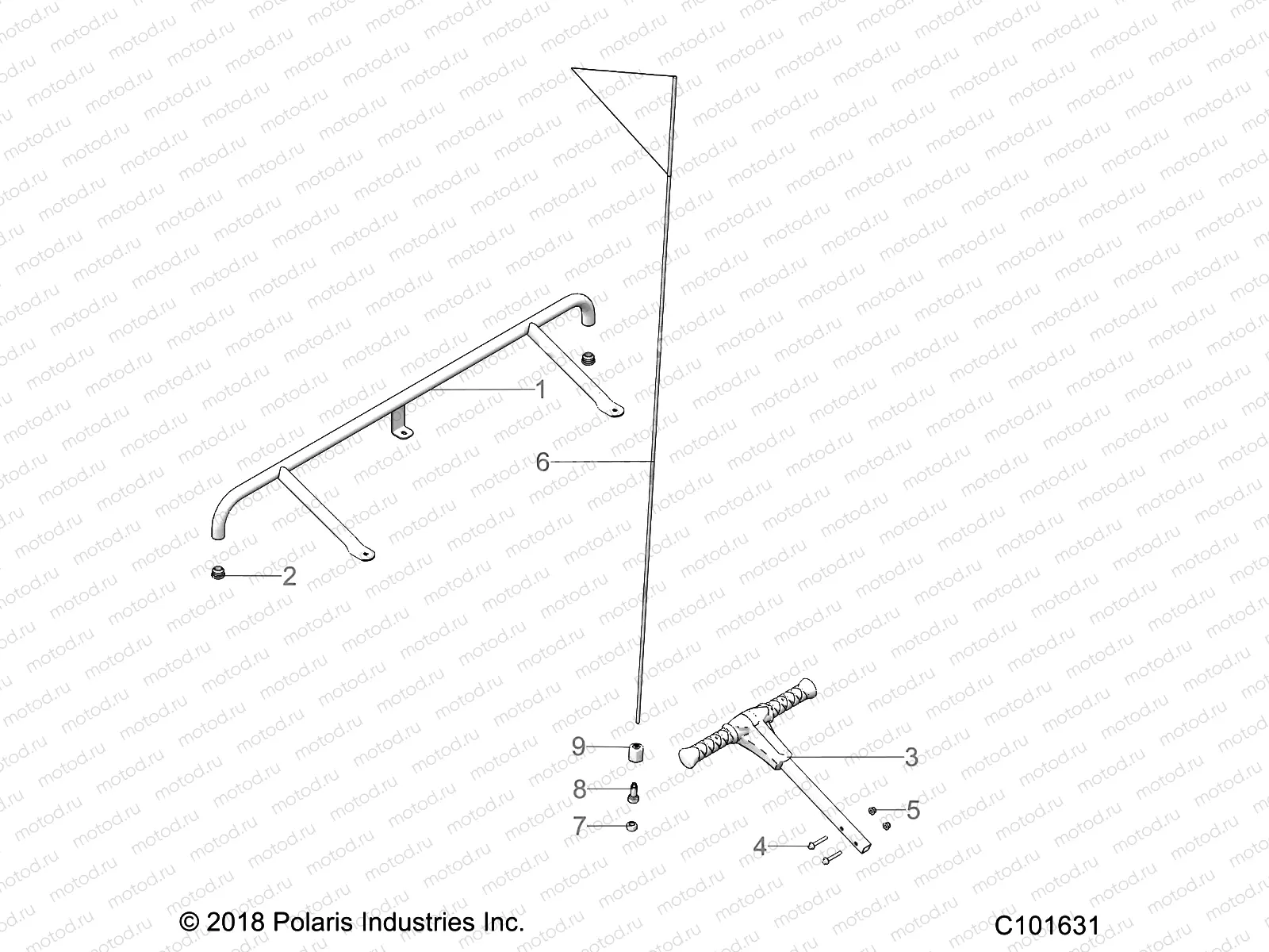 BODY | BODY, BUMPER, REAR, FLAG, AND PASS HANDLE - A21HZB15N1/N2 (C101631)