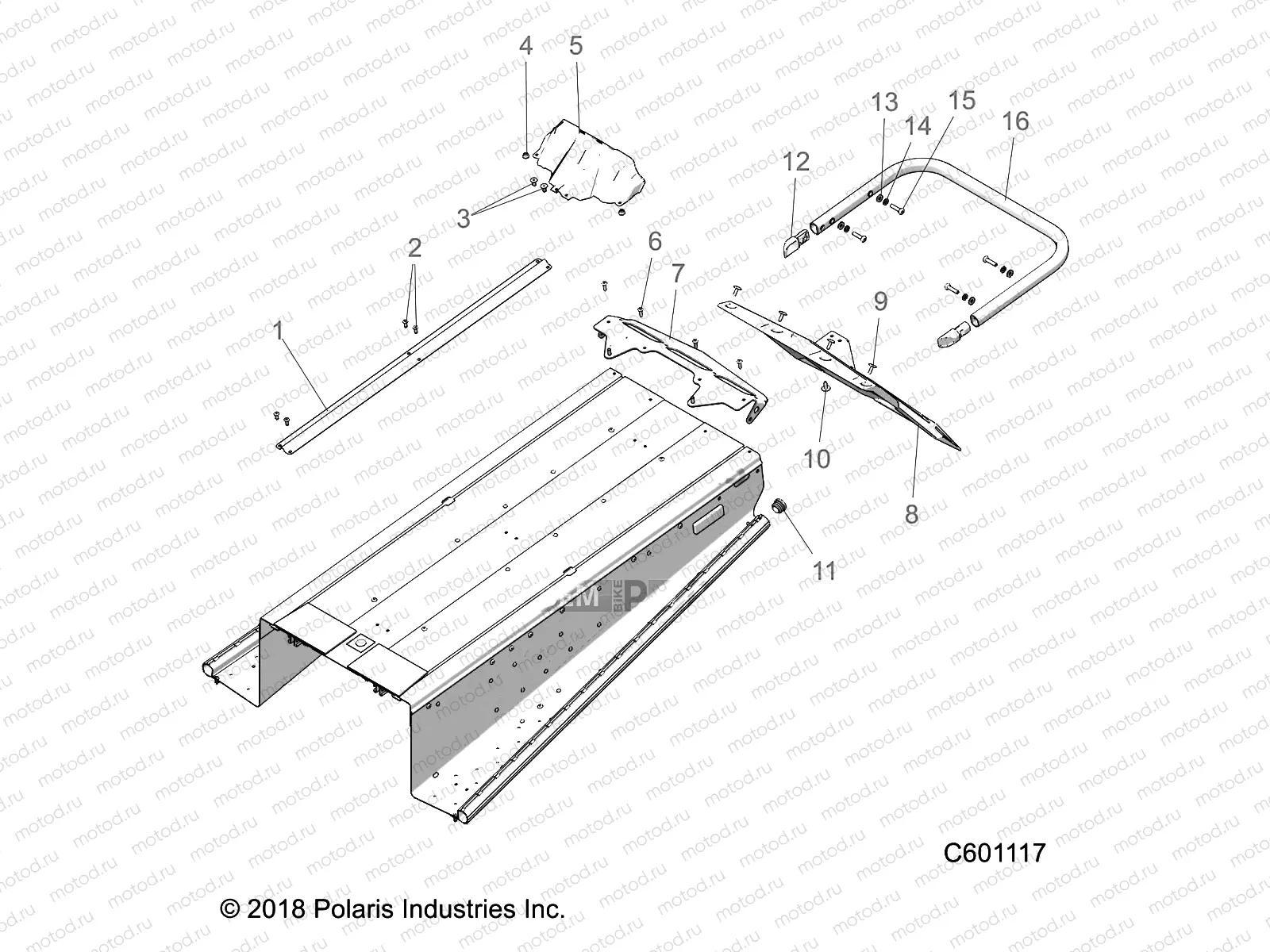 BODY | BODY, BUMPER, REAR, SNOWFLAP and TAILLIGHT COVER - S20CEU5BSA/BSL/BEL (C601117)