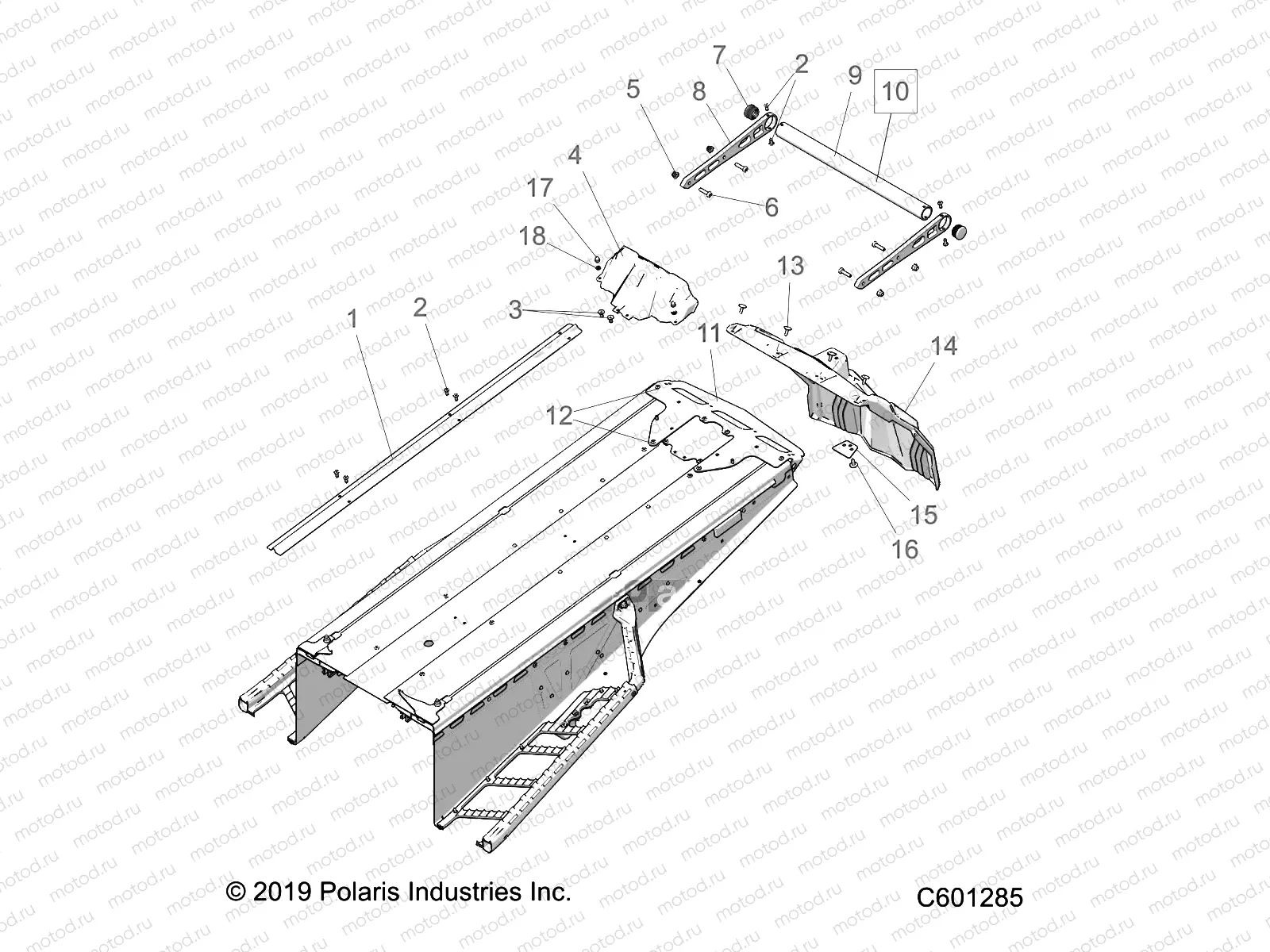BODY | BODY, BUMPER, REAR, SNOWFLAP and TAILLIGHT COVER - S20EFS8PS ALL OPTIONS (C601285)