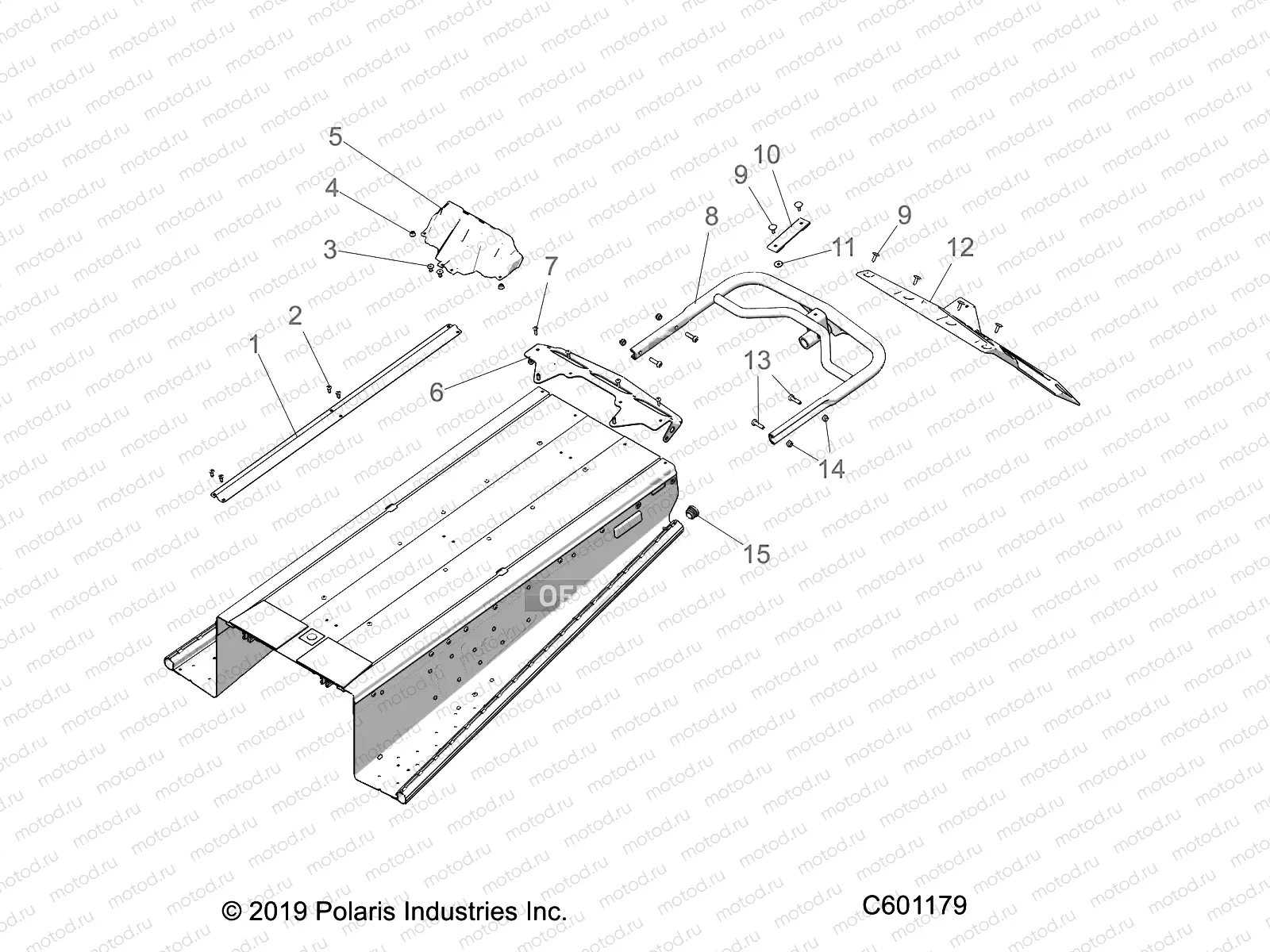 BODY | BODY, BUMPER, REAR, SNOWFLAP and TAILLIGHT COVER - S21CEF5BSL (C601179)