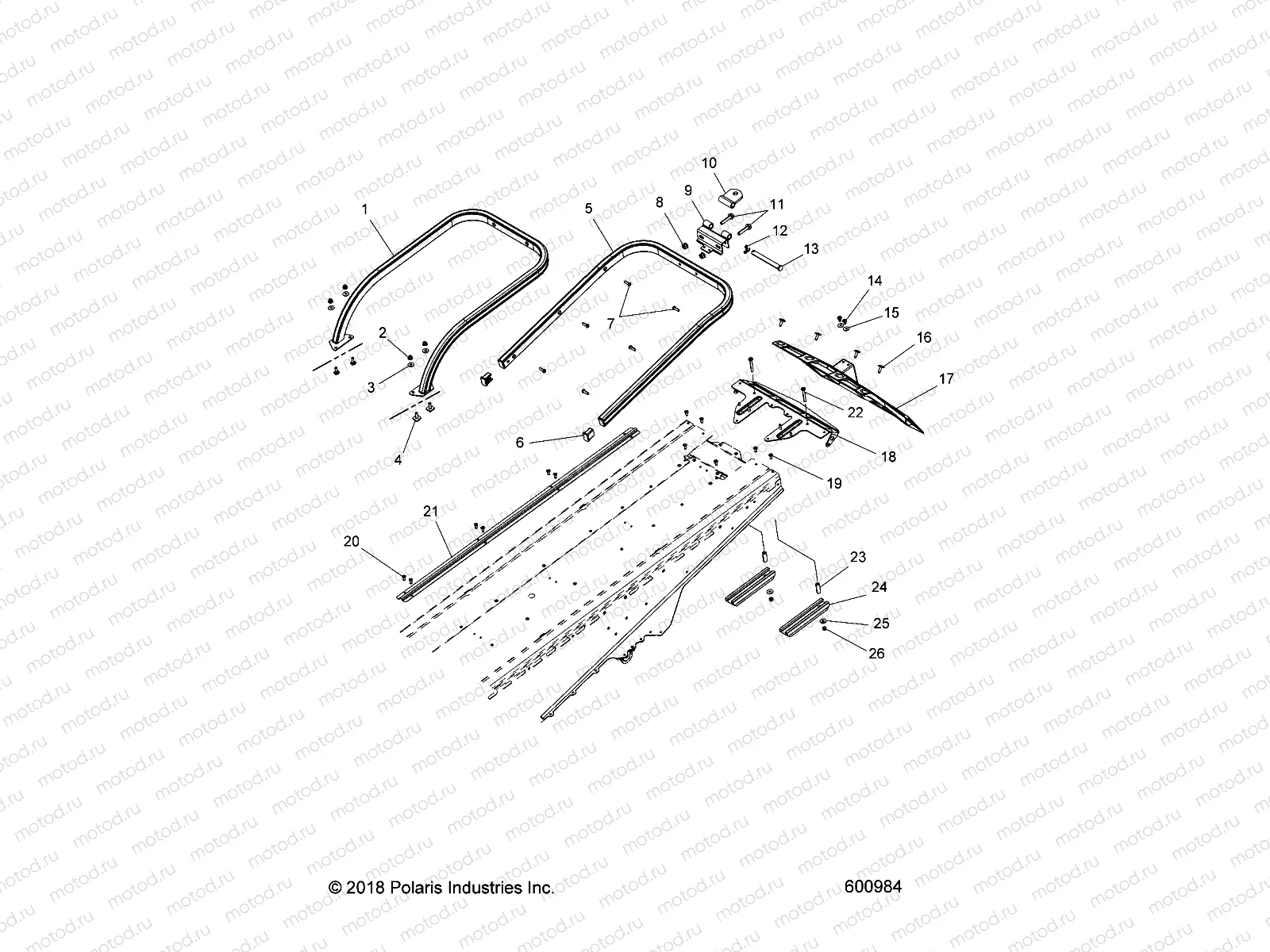 BODY | BODY, BUMPER, REAR, SNOWFLAP and TAILLIGHT COVER - S21EEF6PSL/PEL (600984)