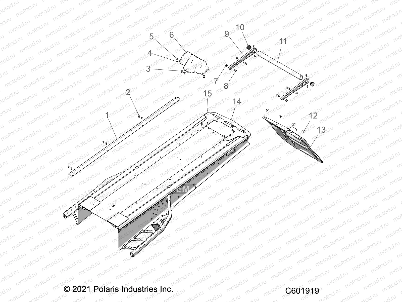 BODY | BODY, BUMPER, REAR, SNOWFLAP and TAILLIGHT COVER - S22EFD8RS/EFE8RS ALL OPTIONS (C601173)