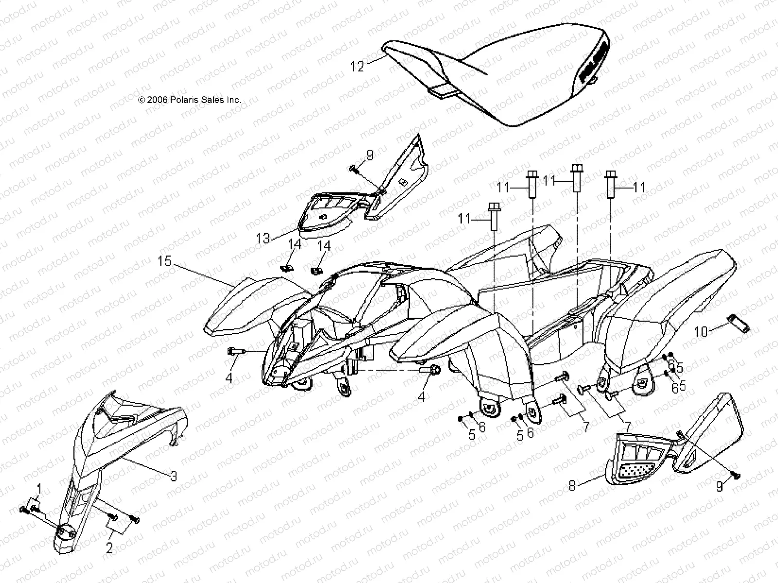 BODY | BODY, CAB and SEAT - A10KA05AB/AD (49ATVCAB09OUT50)
