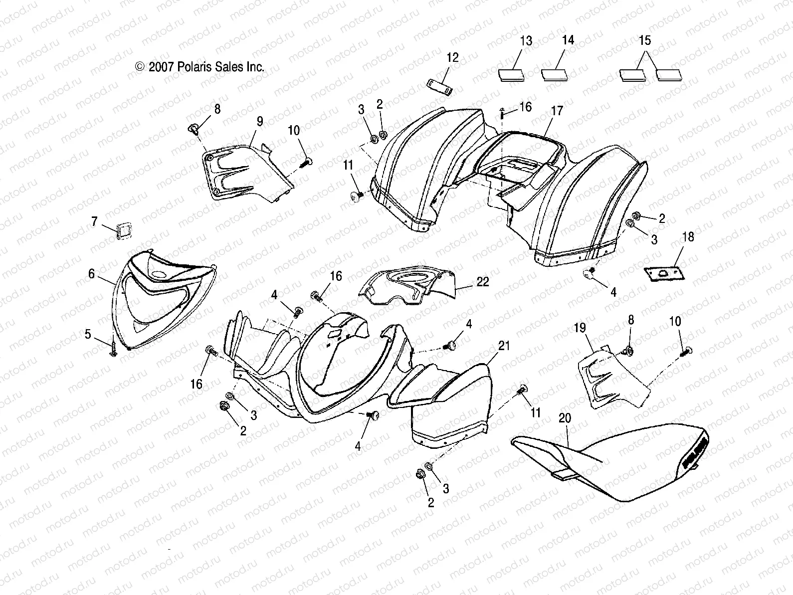 BODY | BODY, CAB and SEAT - A21YAP20A4/N4/CA4 (49ATVCAB09PHX)