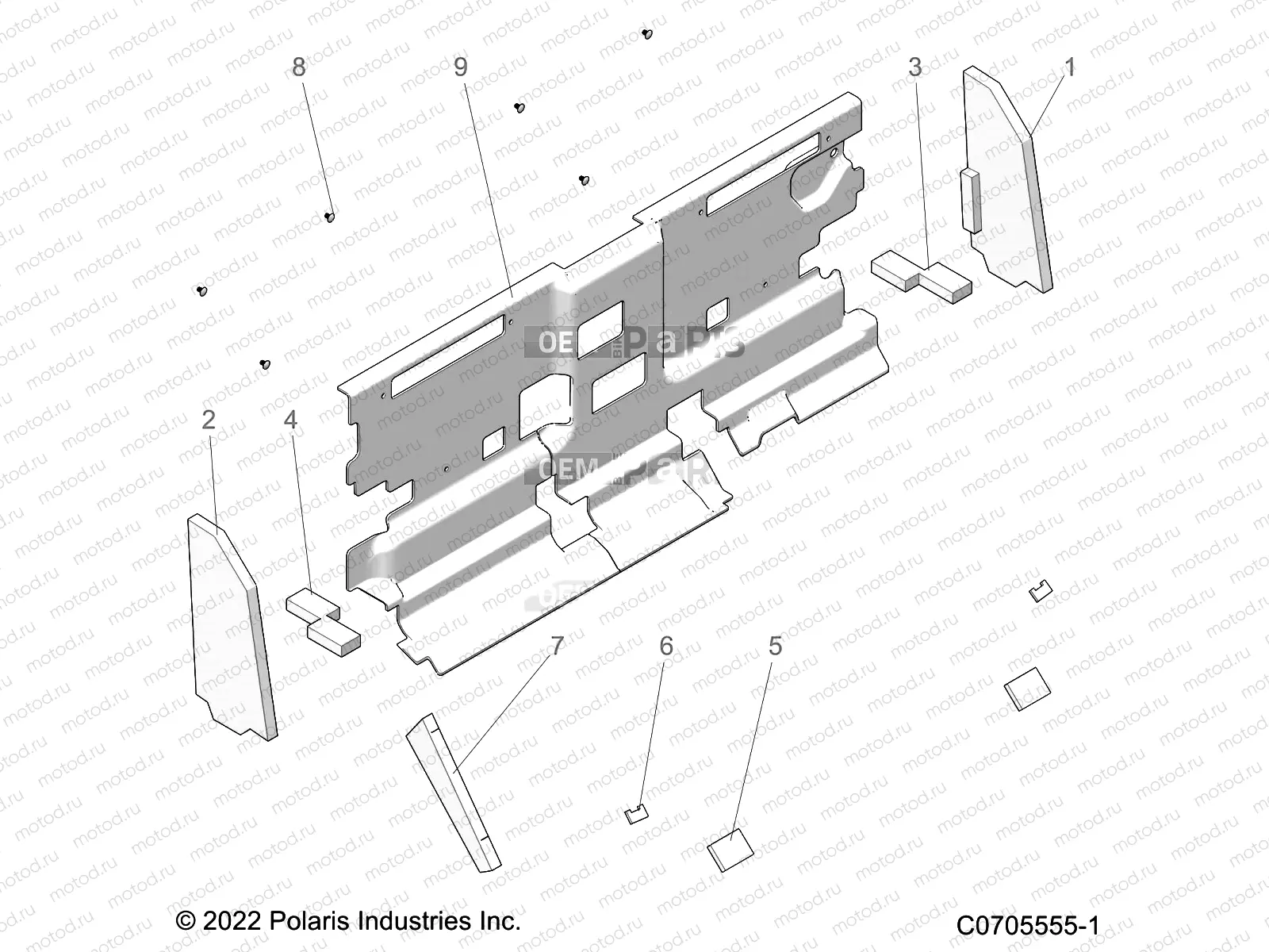 BODY | BODY, CAB FOAM AND REAR PANEL - R22RRV99AG/2AG/2BG (C070555-1)