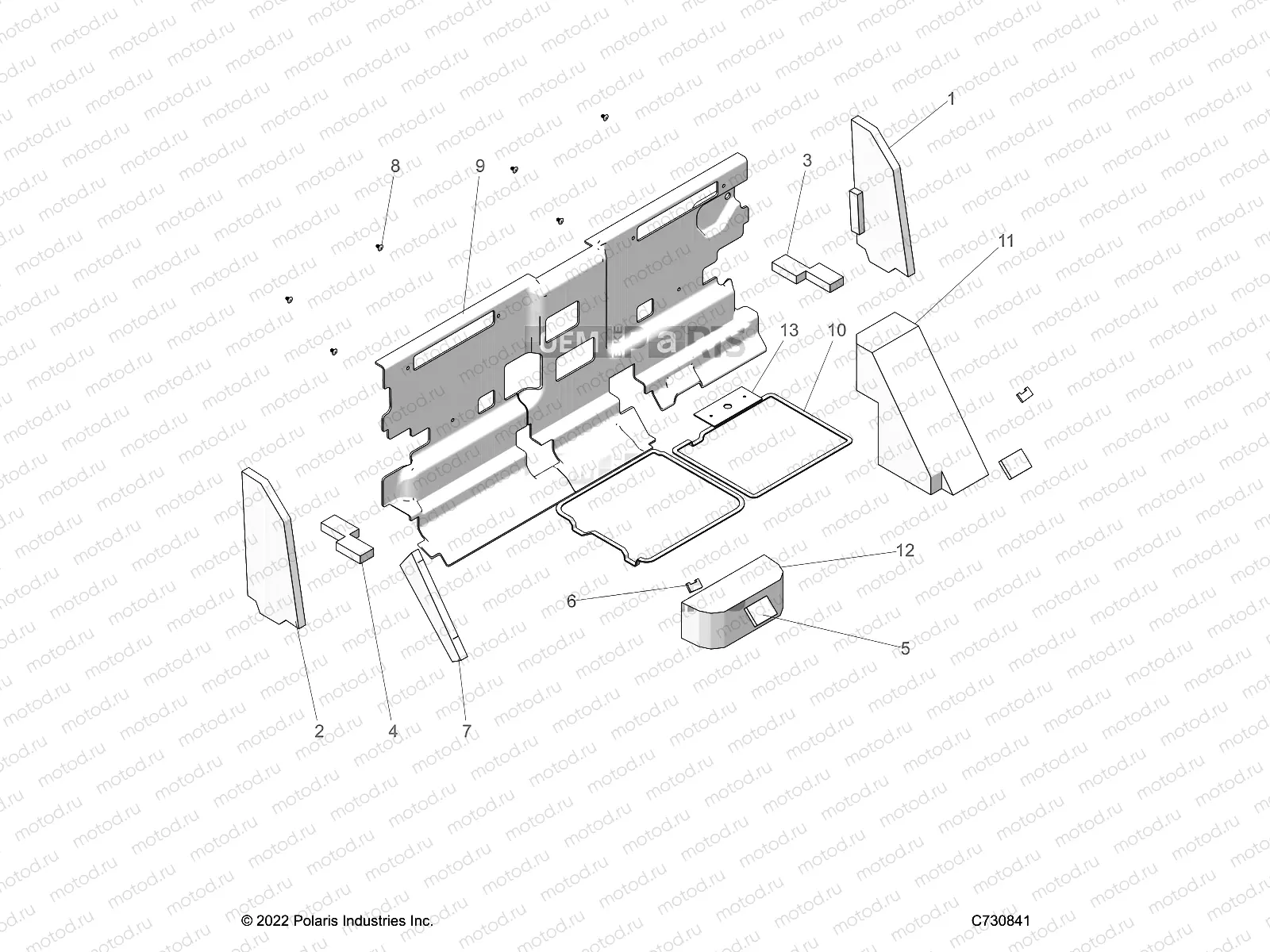 BODY | BODY, CAB FOAM AND REAR PANEL - R23RSU99A9/AJ/AK/AX/B9/BJ/BK/BX (C730841)