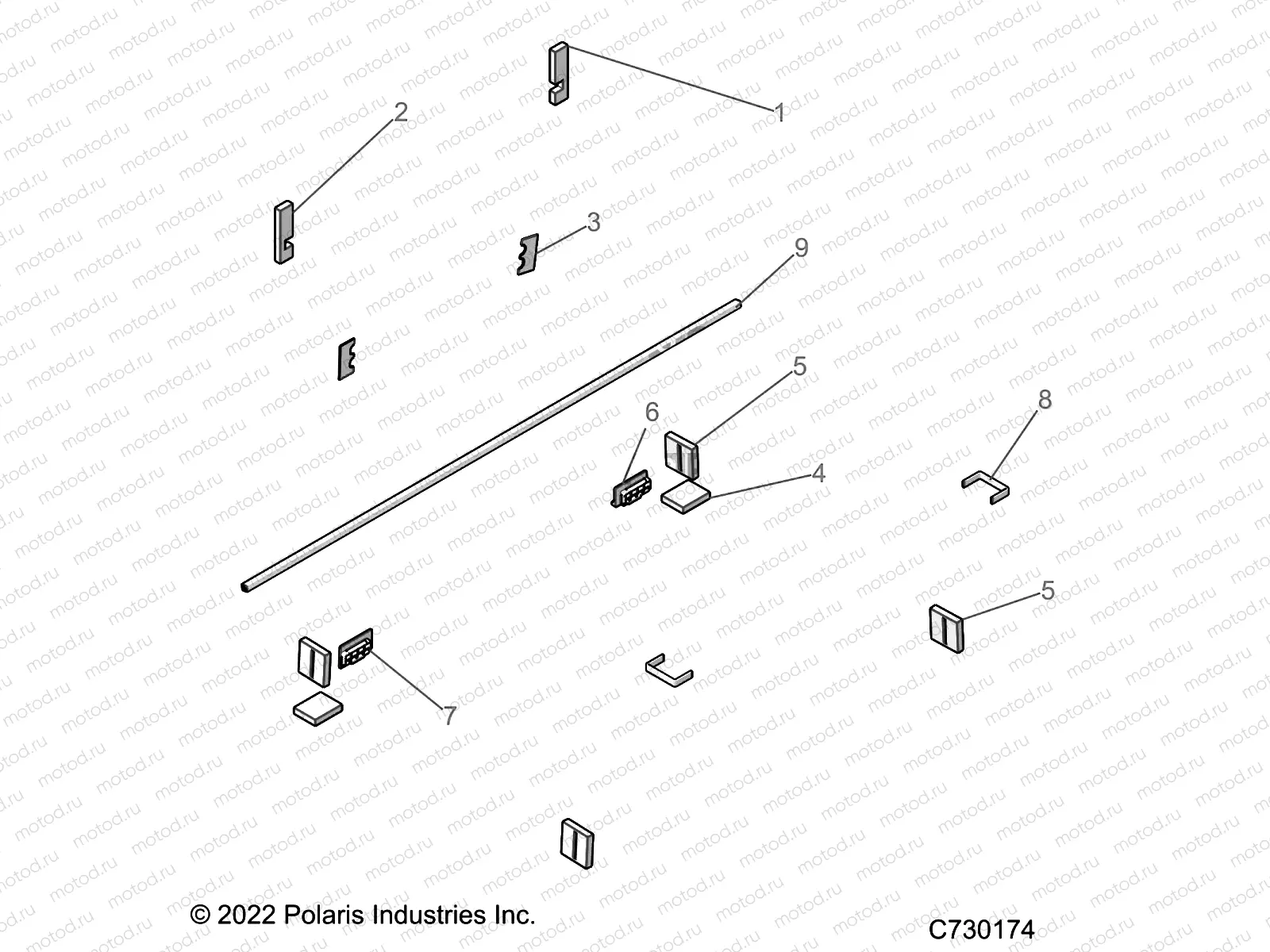 BODY | BODY, CAB FOAM AND SEALS - R22MAU57B5 (C730174)