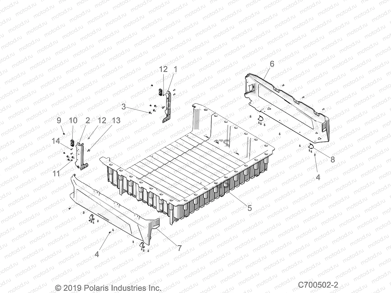BODY | BODY, CARGO BOX - D22P2AD4B4/ED4B4/FD4B4/GD4B4 (C700502-2)