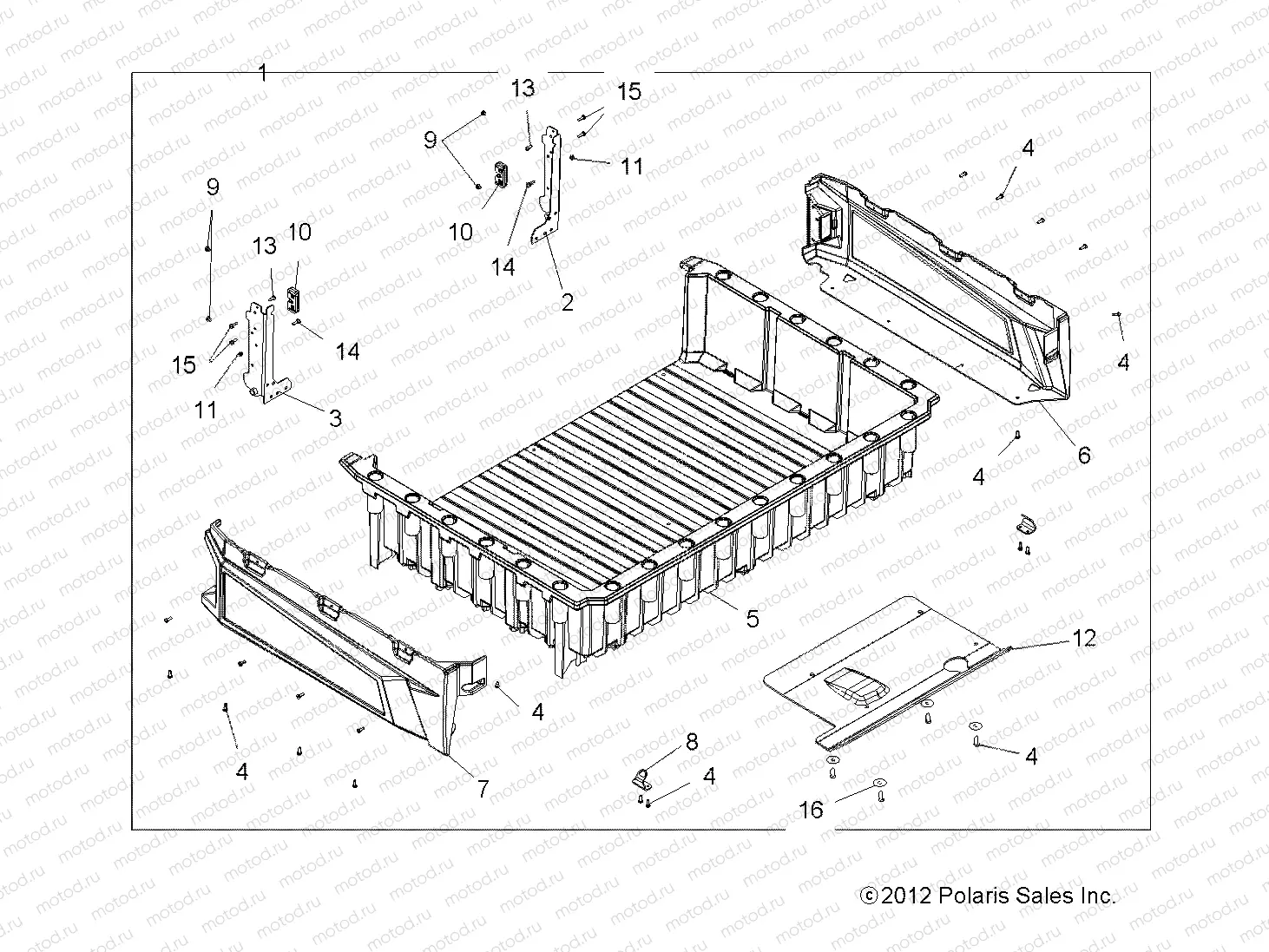 BODY | BODY, CARGO BOX - R13UH88/UH9E ALL OPTIONS (49RGRBOX13900XP)