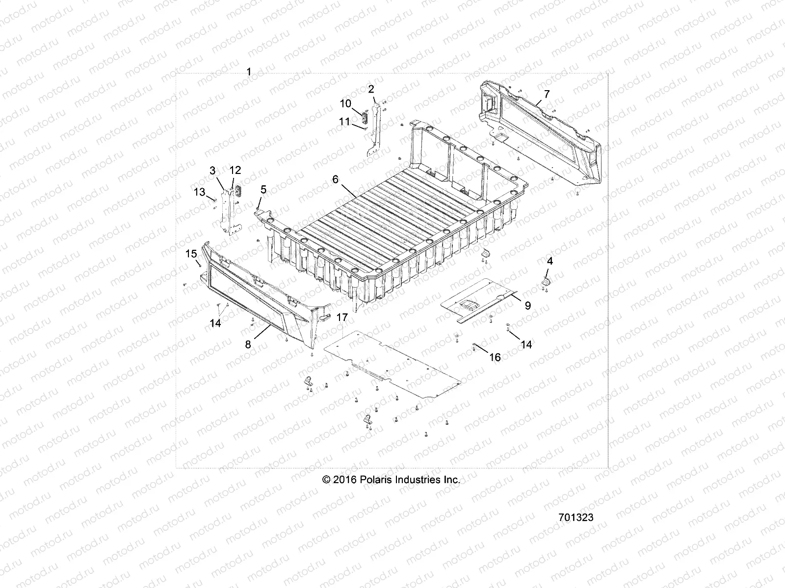 BODY | BODY, CARGO BOX - R17RTE87FU/F1/S87CU/C1/FU/F1 (701323)