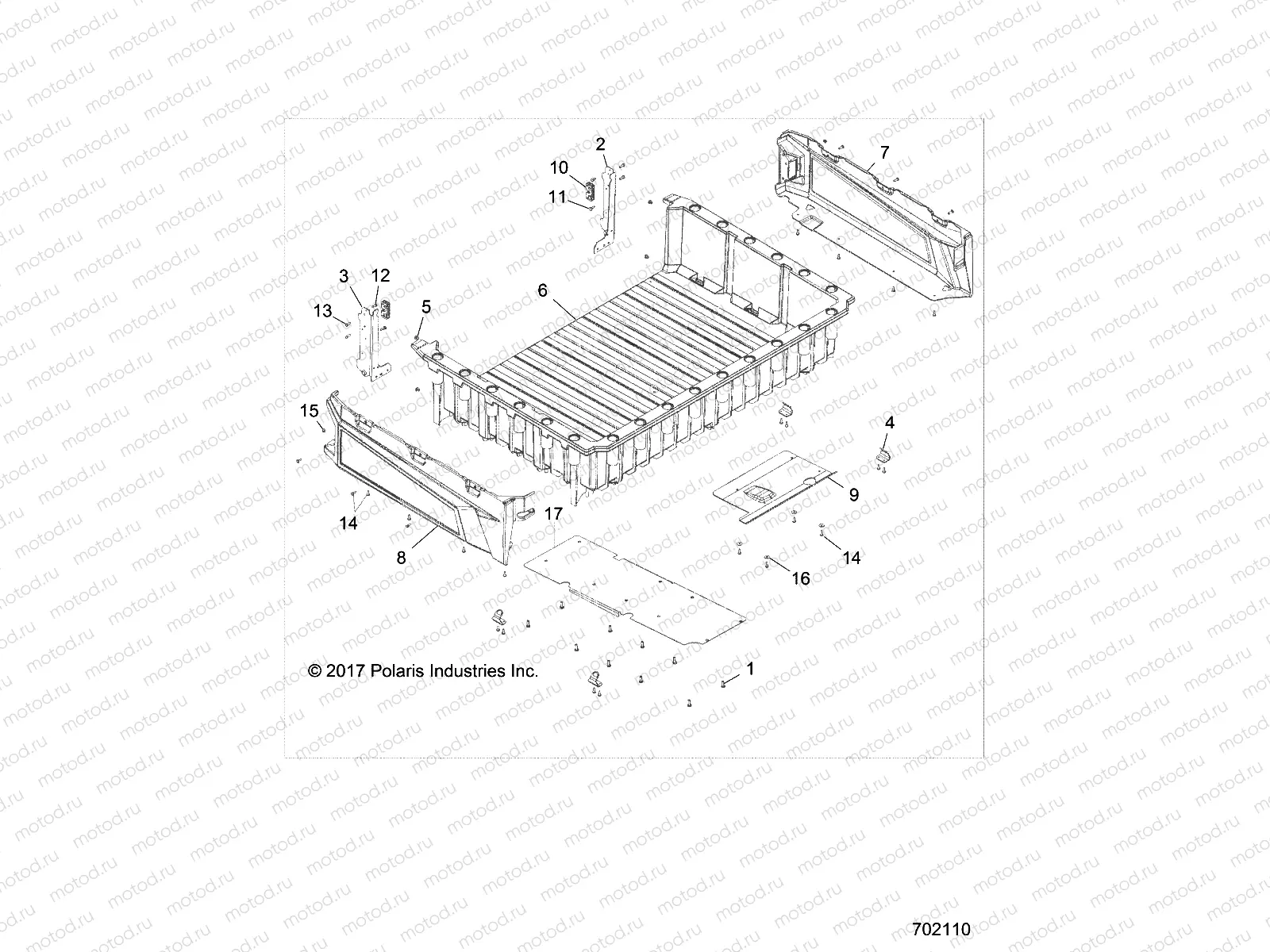 BODY | BODY, CARGO BOX - R18RTED1F1/SD1C1 (702110)
