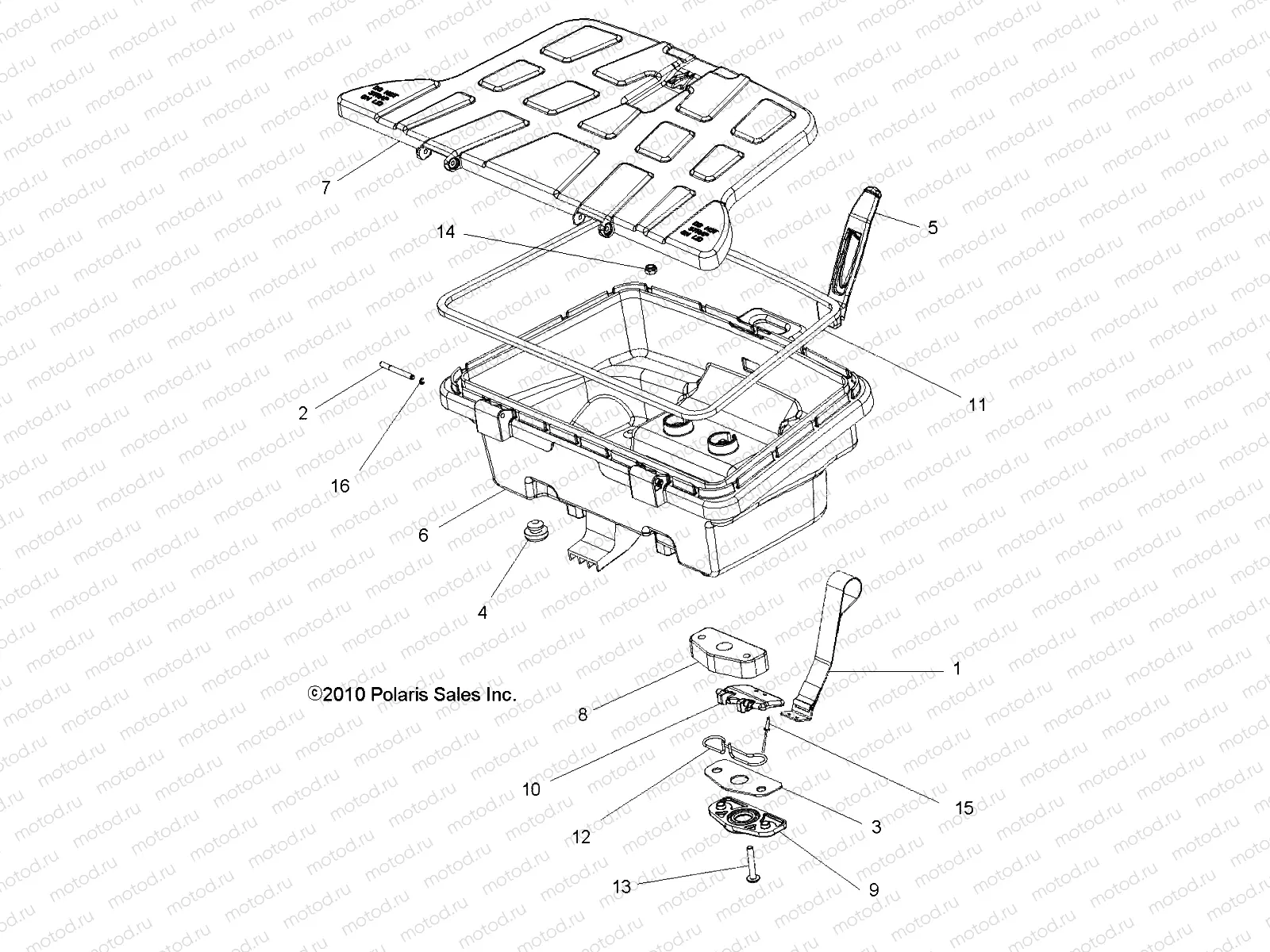 BODY | BODY, CARGO RACK - A14DN8EAQ (49ATVRACKMTGRR11SPTRG850)