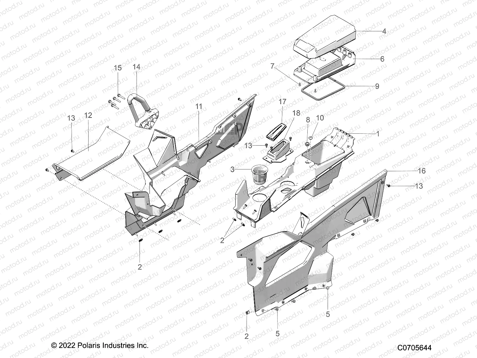 BODY | BODY, CENTER CONSOLE - G23GAB99CG/FG (C0705644)