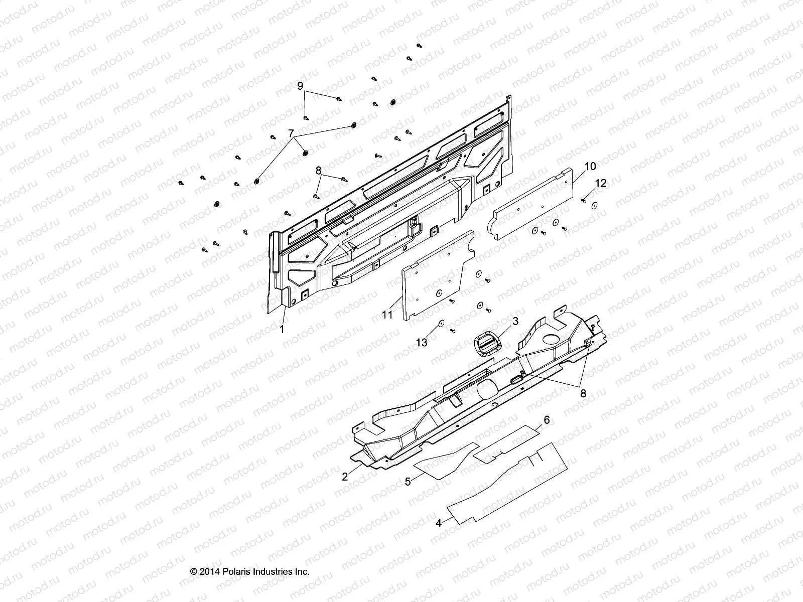 BODY | BODY, CLOSEOFF, REAR - D163PD1AJ/B4 (49BRUTUSCLOSEOFF15)