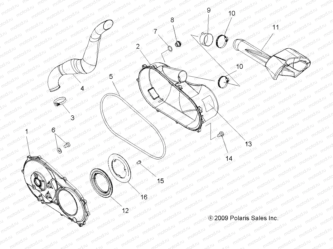 BODY | BODY, CLUTCH COVER - A11DH50AX/AZ (49ATVCLUTCHCVR10SP500TRG)