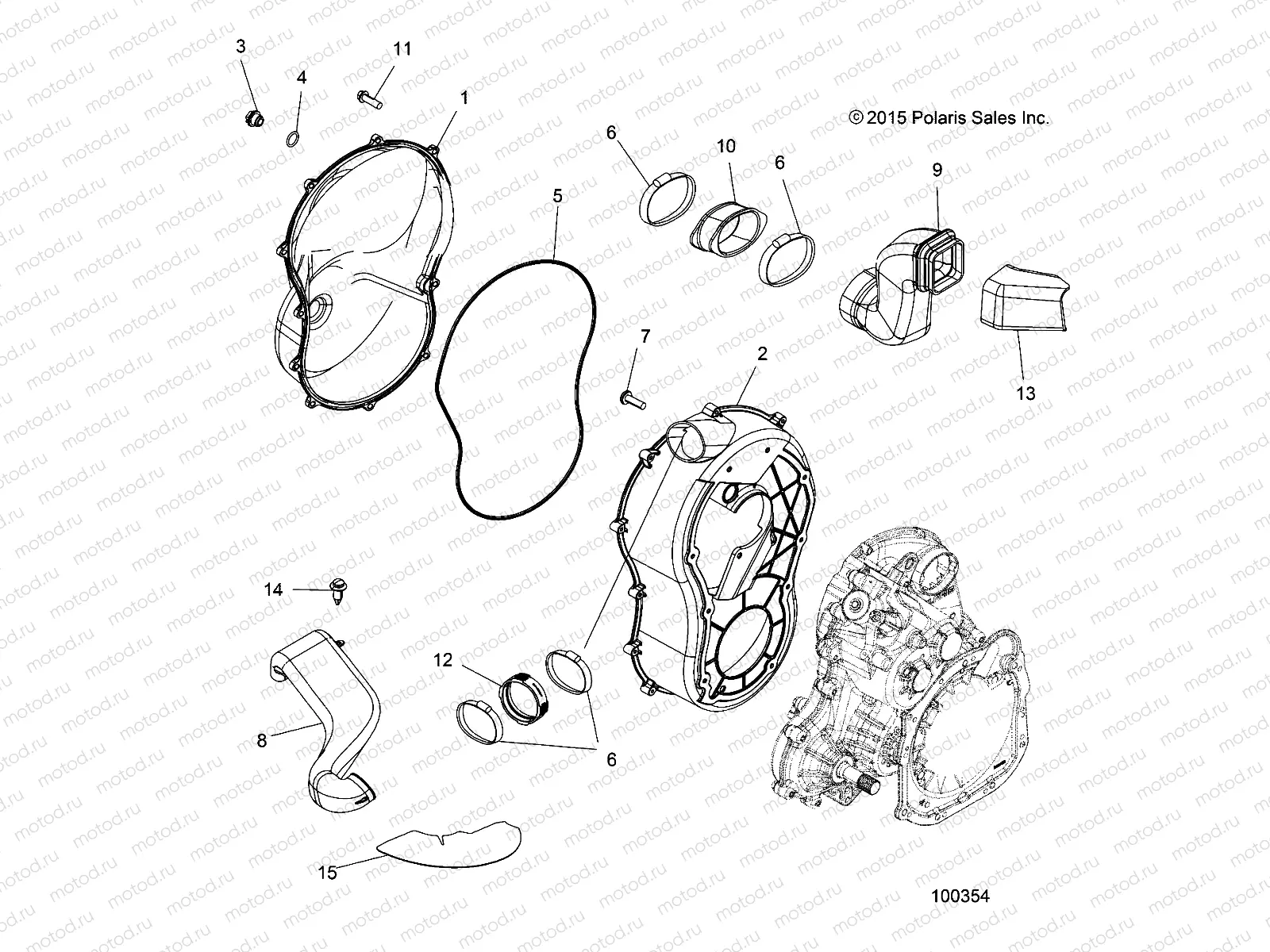 BODY | BODY, CLUTCH COVER - A16SXE95NK/A95N2 (100354)