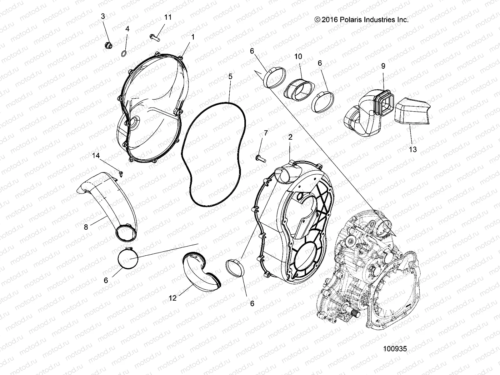 BODY | BODY, CLUTCH COVER - A17SXE95FL (100935)