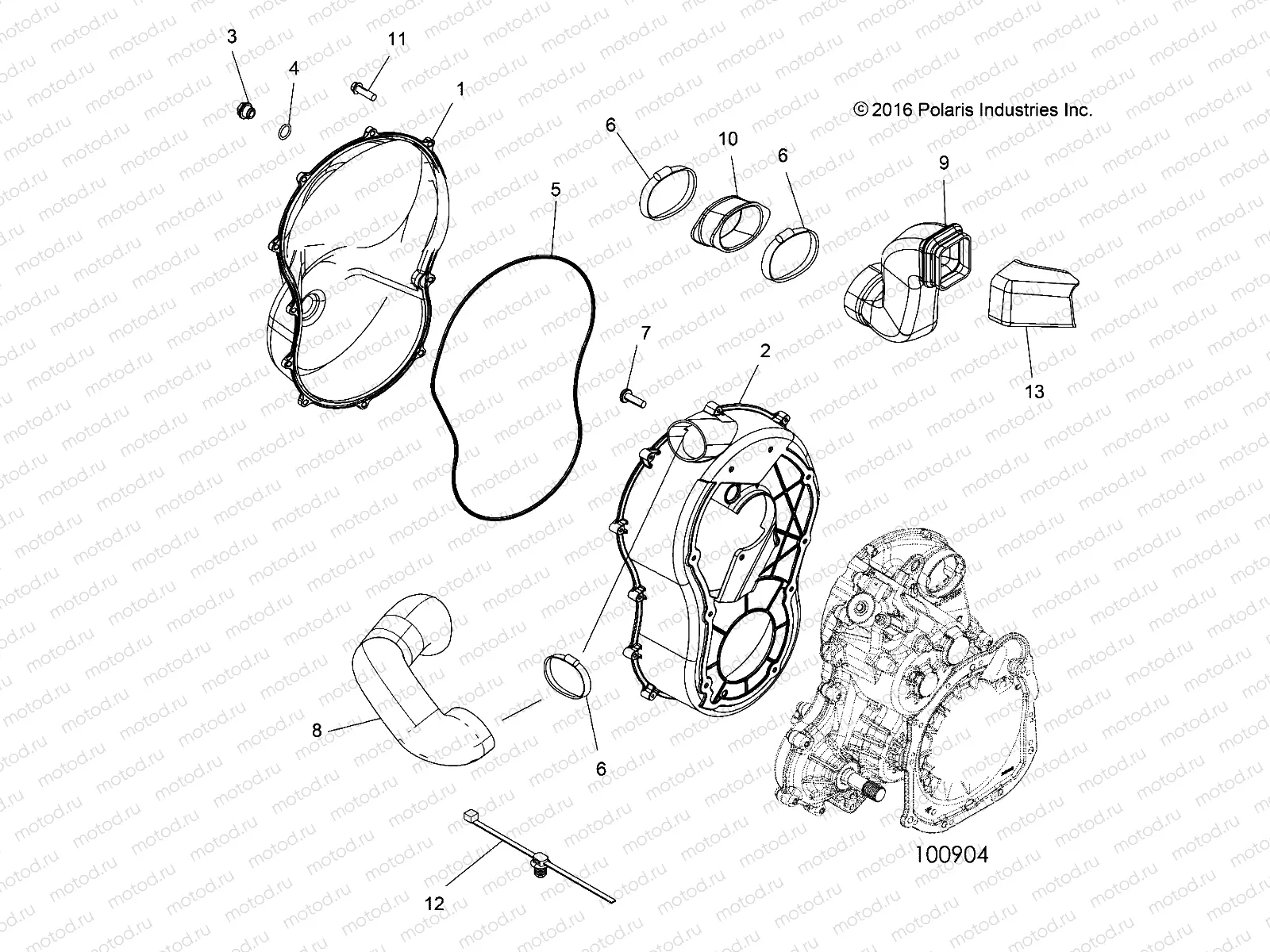 BODY | BODY, CLUTCH COVER - A18SYE95BU (100904)