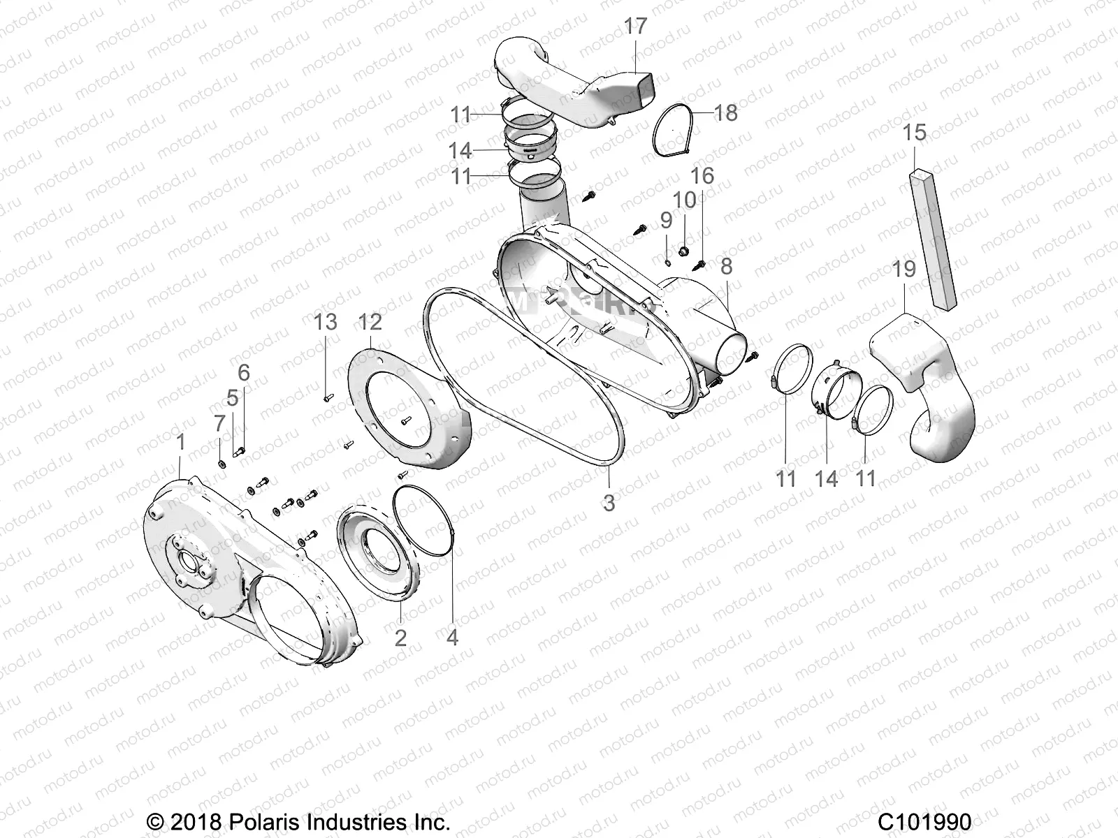BODY | BODY, CLUTCH COVER - A19SEP57C1/SES57C1/2/5/K/SET57C1/2/SEF57C2 (C101990)