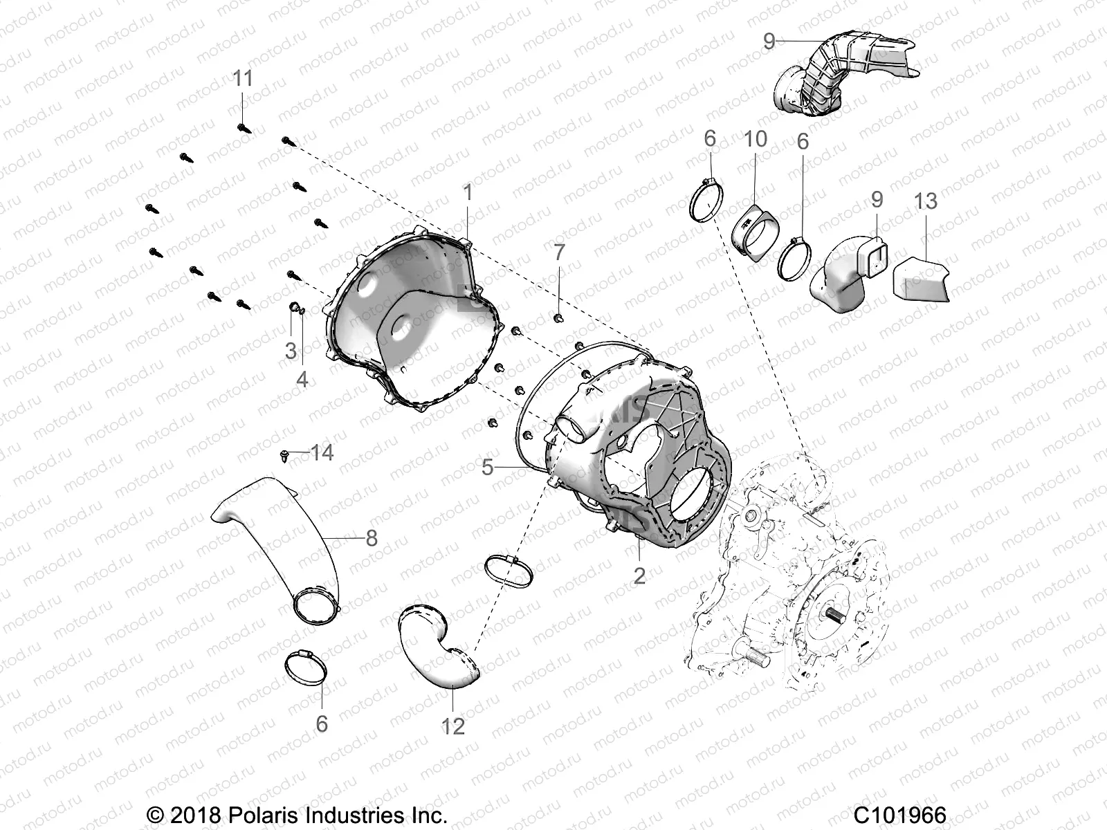 BODY | BODY, CLUTCH COVER - A19SXA85B1/B4/SXE85BC/B9/ZBJ (C101966)