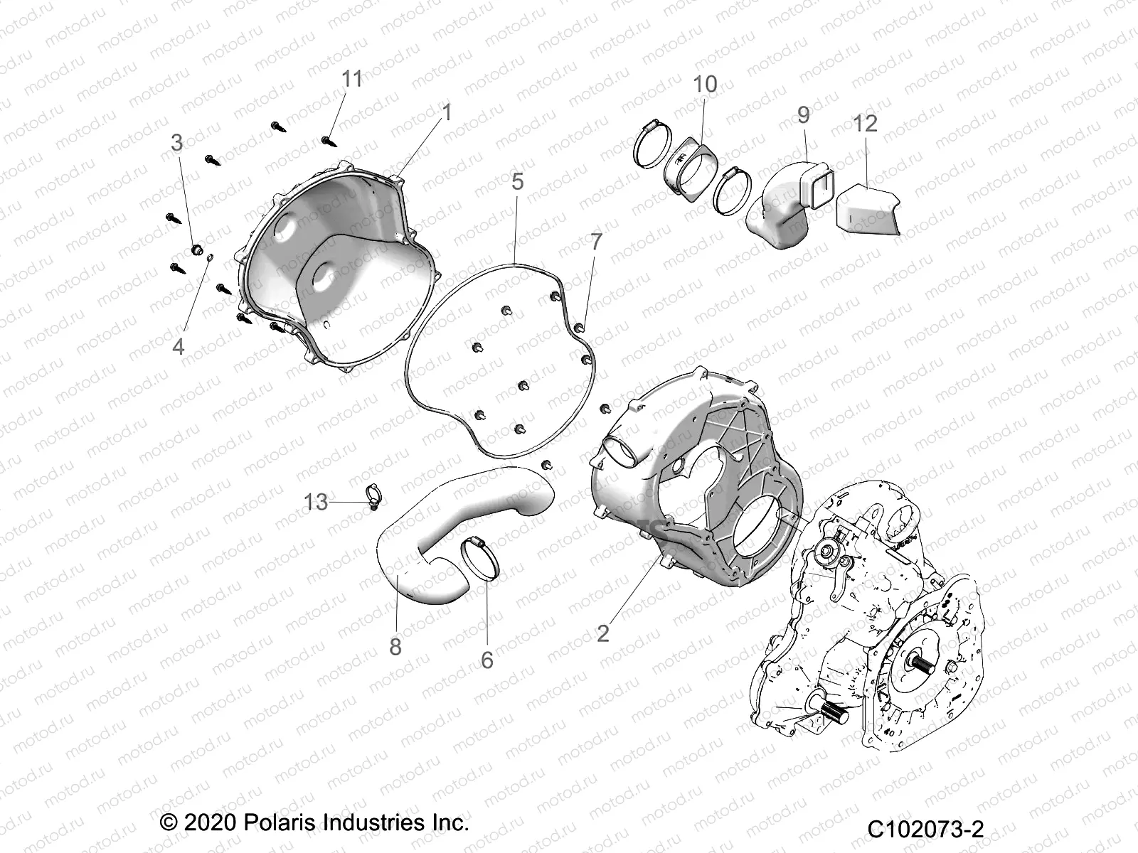 BODY | BODY, CLUTCH COVER - A21SVE95KK (C102073-2)