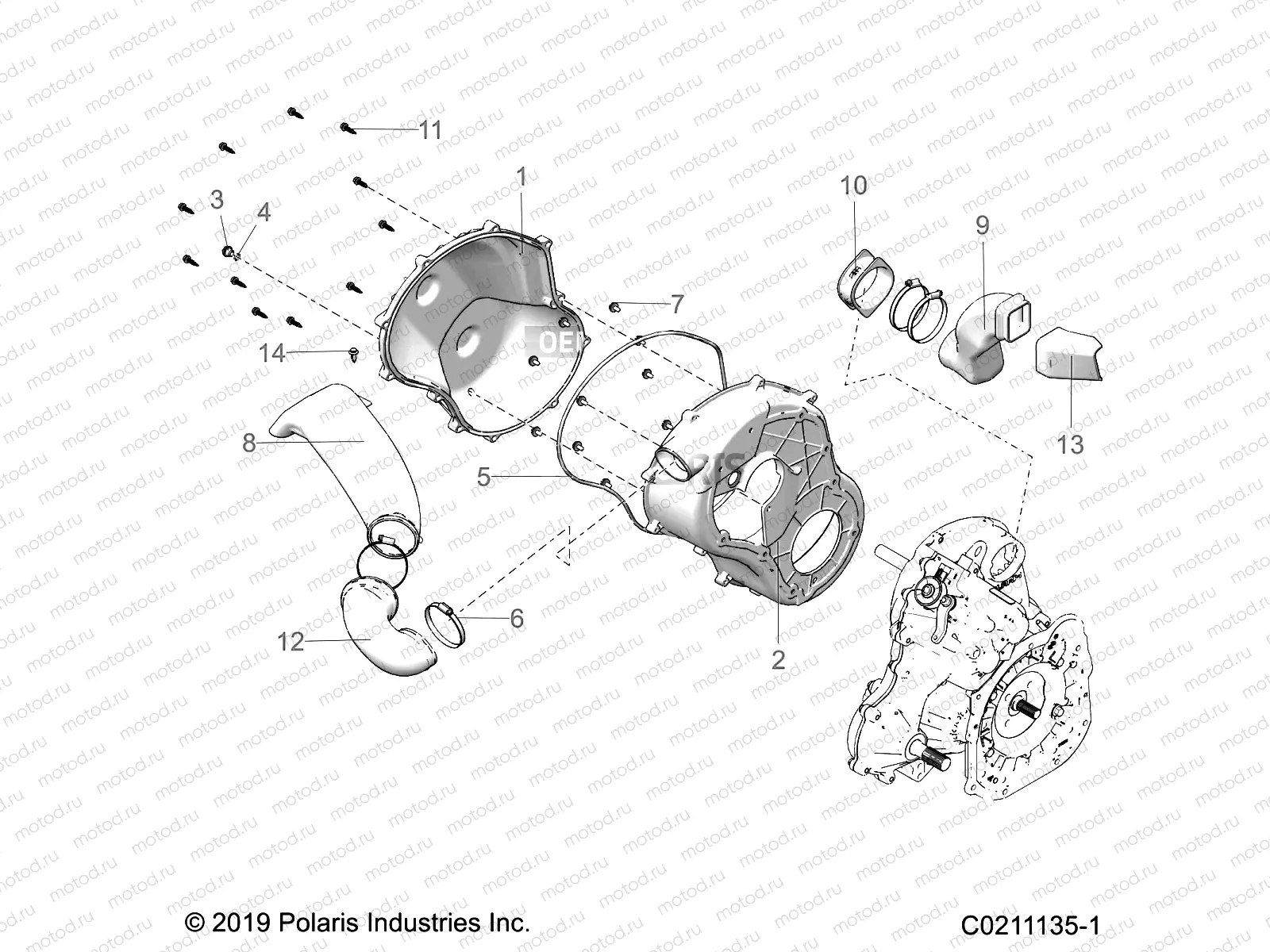 BODY | BODY, CLUTCH COVER - A21SXV85A9/AF/AP/CAF (C0211135-1)