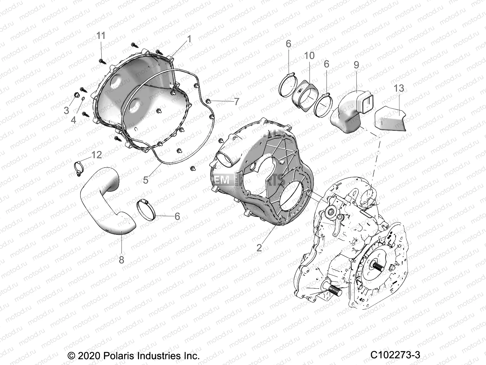 BODY | BODY, CLUTCH COVER - A21SYE95AD/CAD (C102273-3)