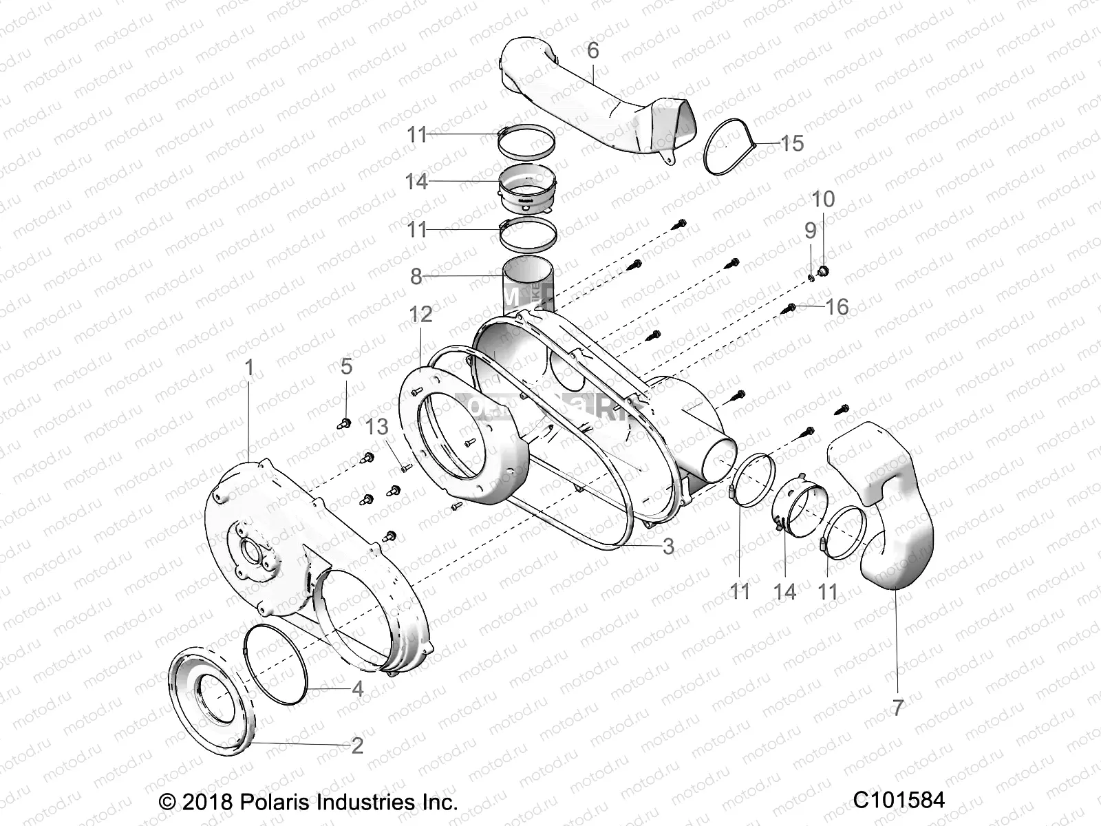 BODY | BODY, CLUTCH COVER - A23SDE57P4 (C101584)