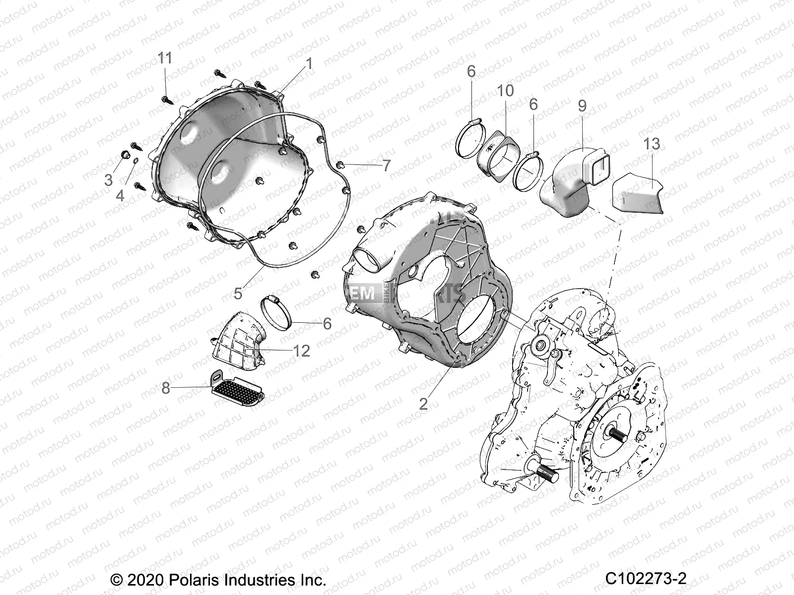 BODY | BODY, CLUTCH COVER - A23SYE95PM (C102273-2)