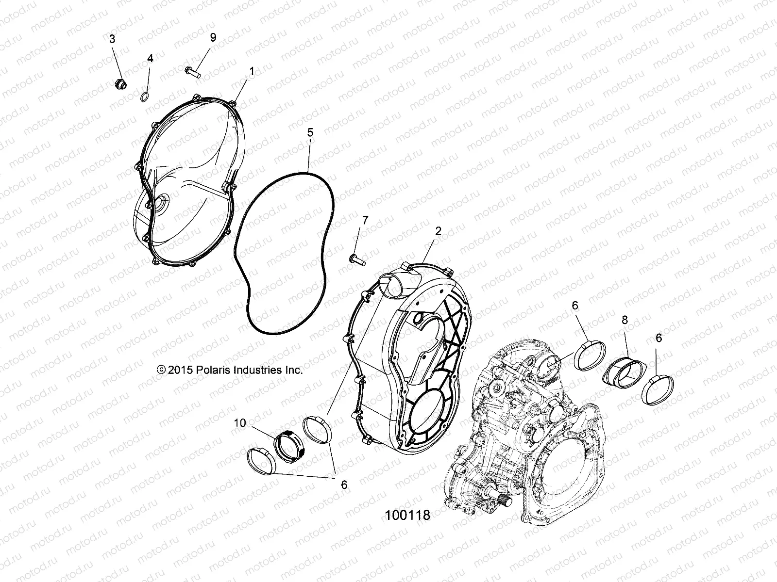 BODY | BODY, CLUTCH COVER AND BOOTS - A16SXM95AL