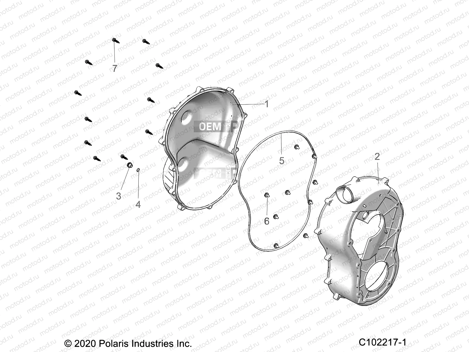 BODY | BODY, CLUTCH COVER AND BOOTS - A21SXM95AG/CAG (C102217-1)