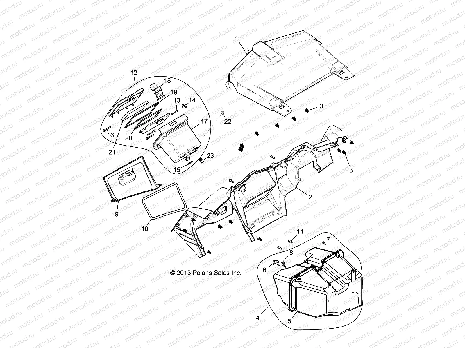 BODY | BODY, DASH AND GLOVEBOX - Z14ST1EFX (49RGRDASH1410004)