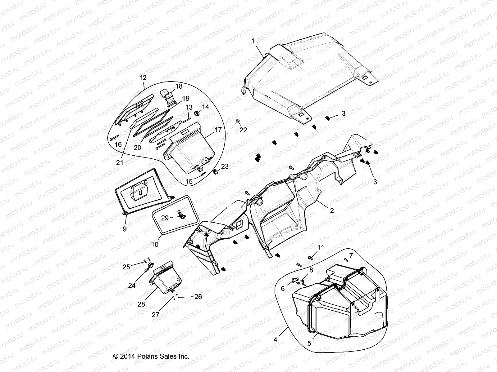 BODY | BODY, DASH AND GLOVEBOX - Z17VD_99AB/AK/AM/AW/LW/AZ/AP (49RGRDASH151000)
