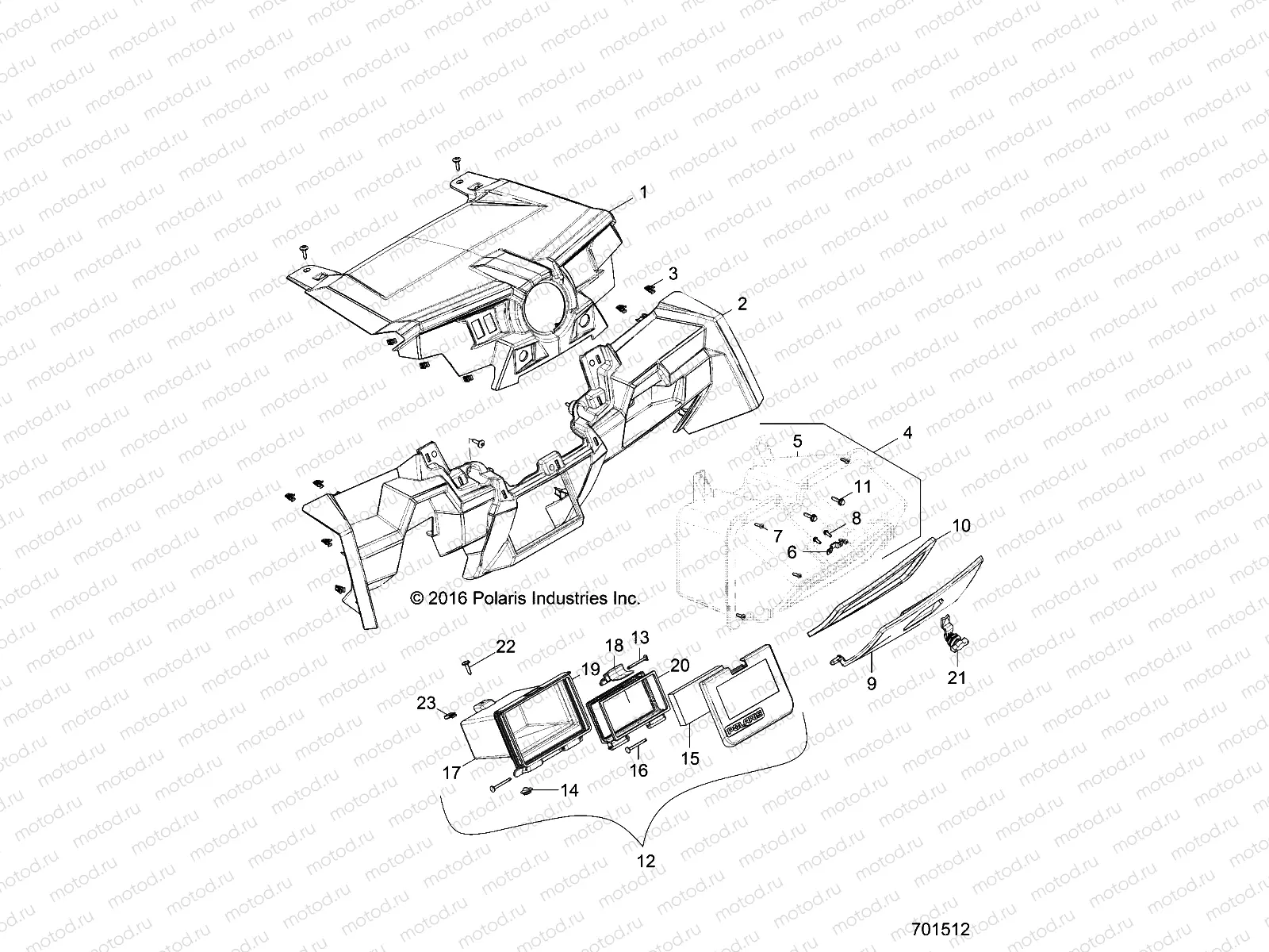 BODY | BODY, DASH AND GLOVEBOX - Z17VDE99NM (701512)