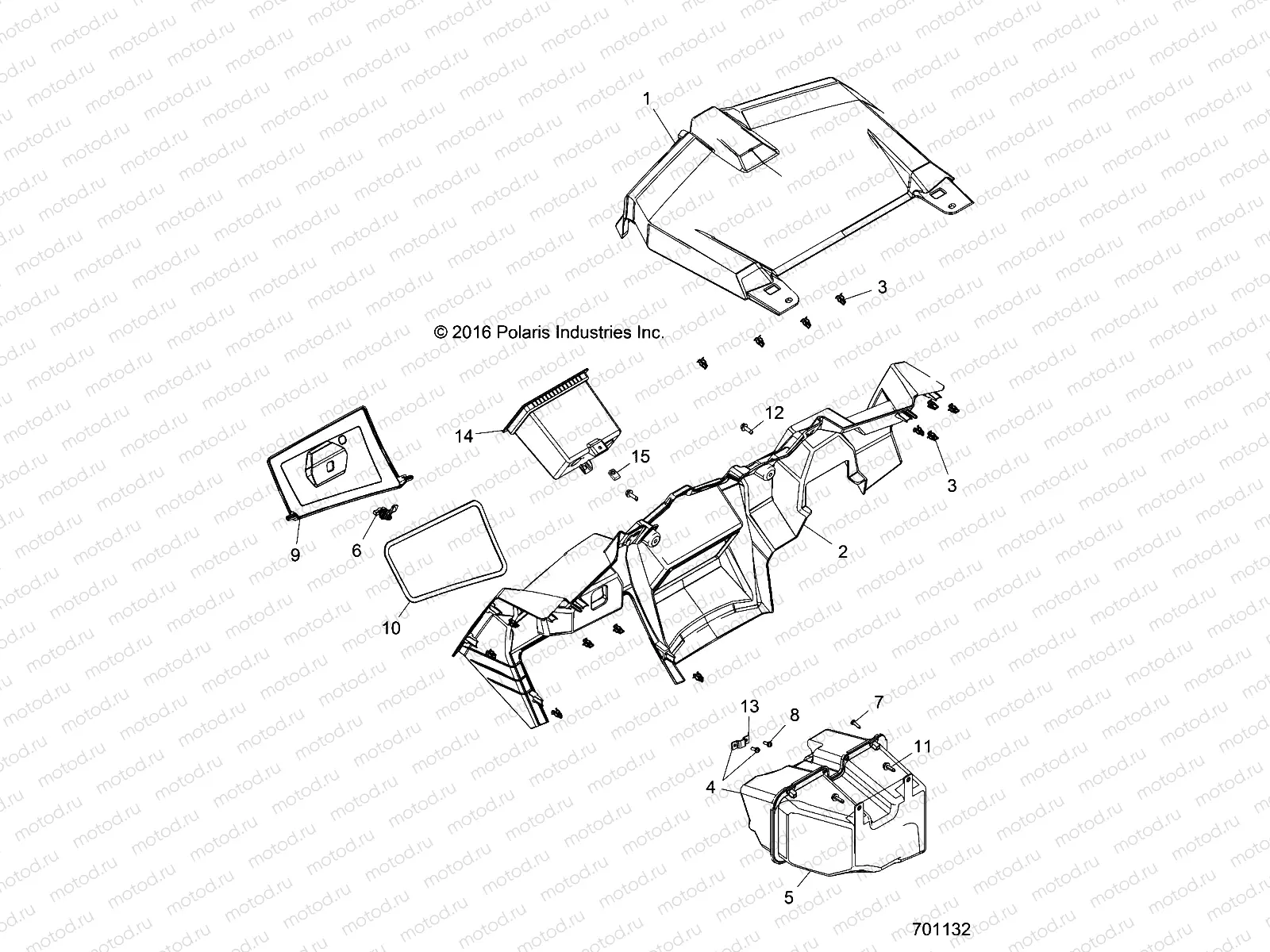 BODY | BODY, DASH AND GLOVEBOX - Z18VBA87B2/E87BK/BU/LK/BR (701132)